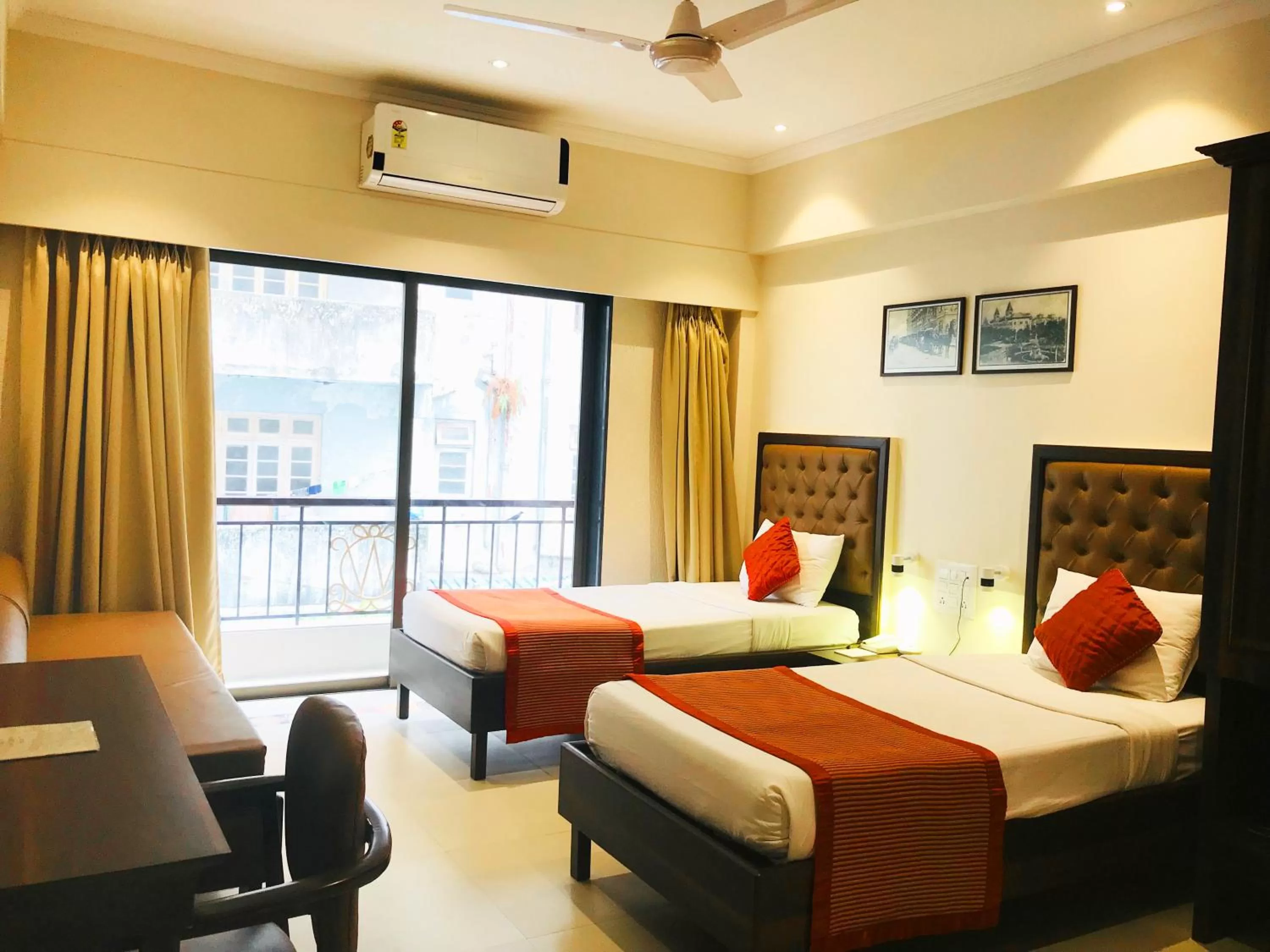 Photo of the whole room, Bed in West End Hotel Opp Bombay Hospital