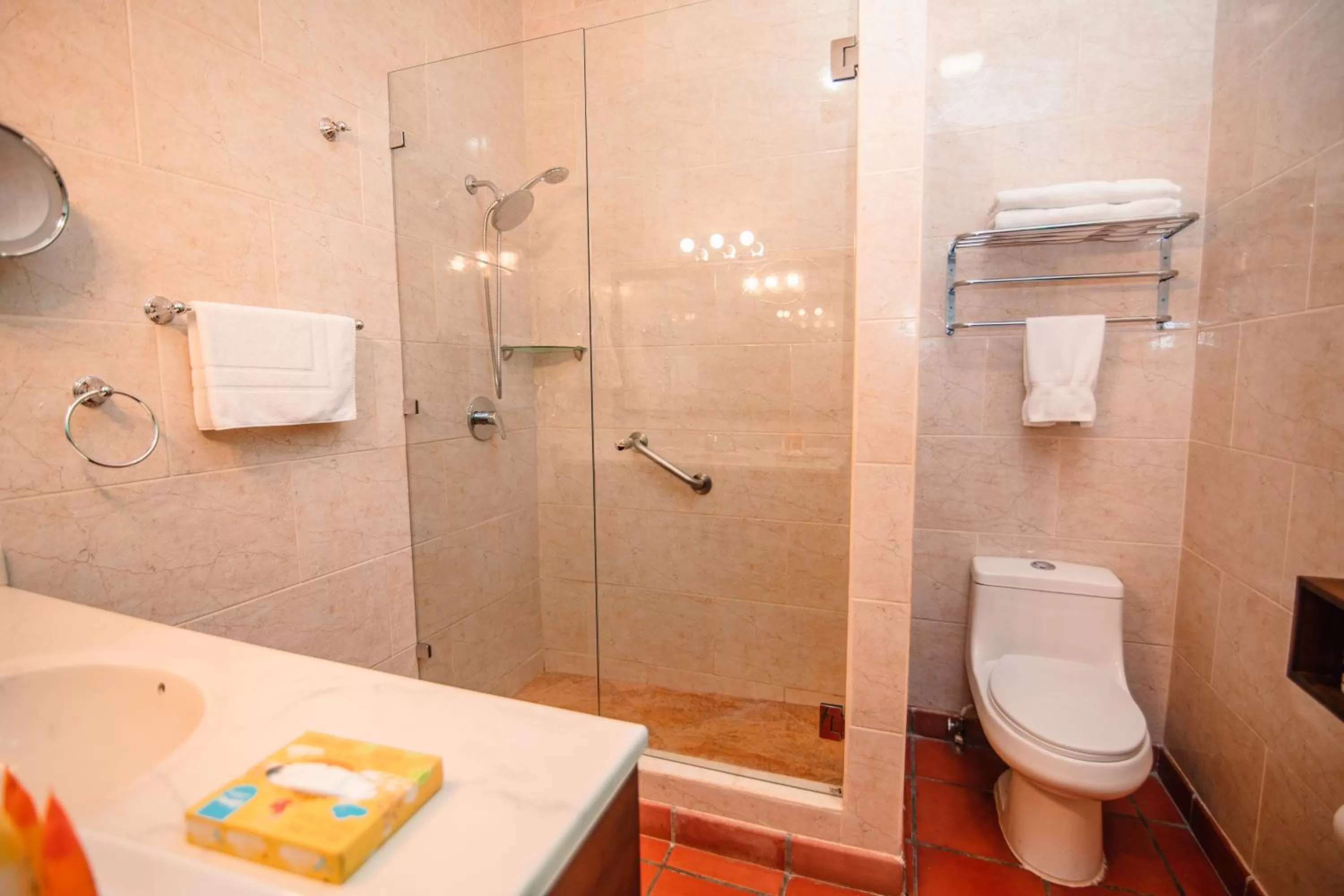 Shower in Hotel El Convento Leon Nicaragua