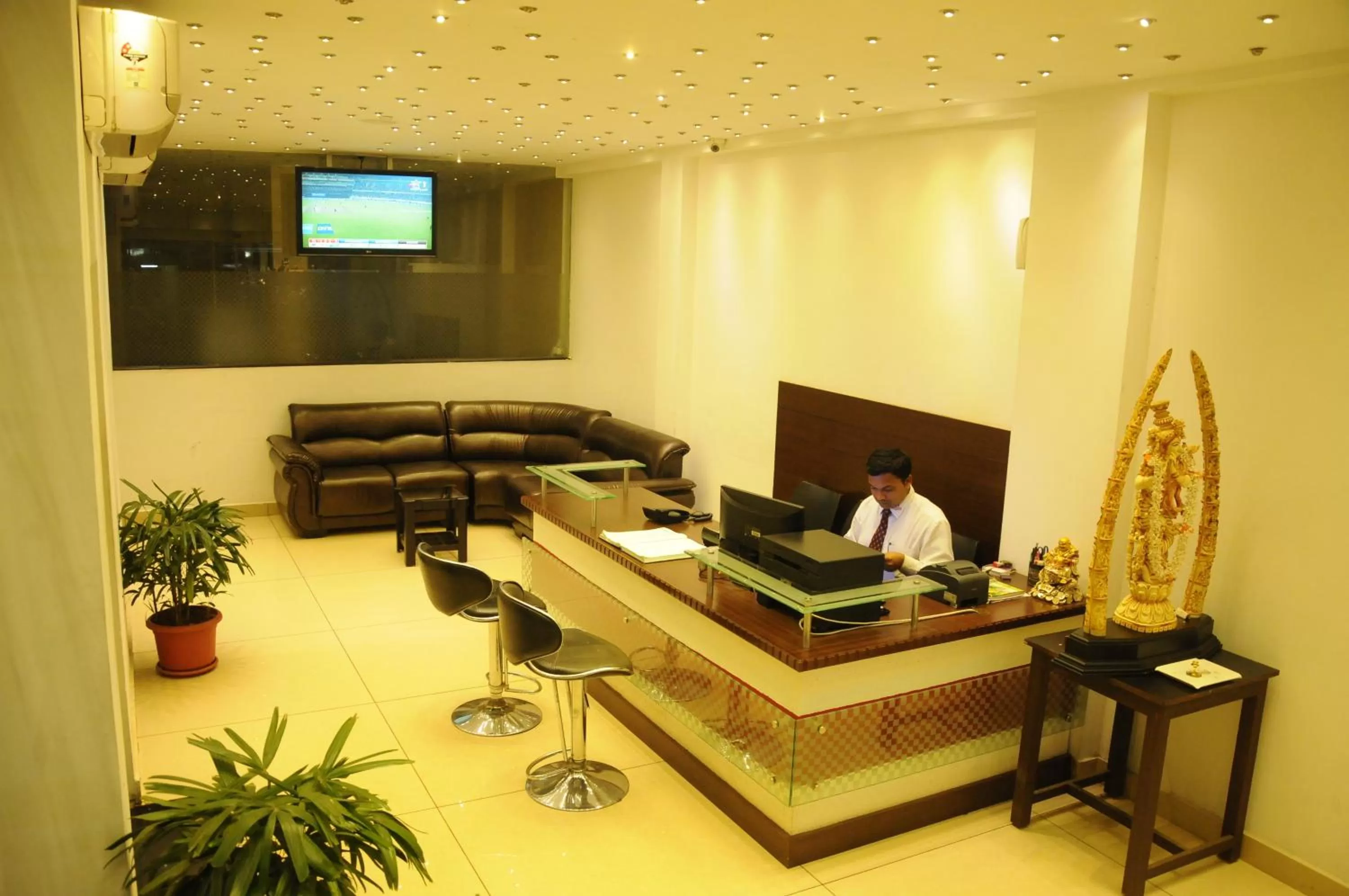 Lobby or reception in Hotel Sri Krishna Residency