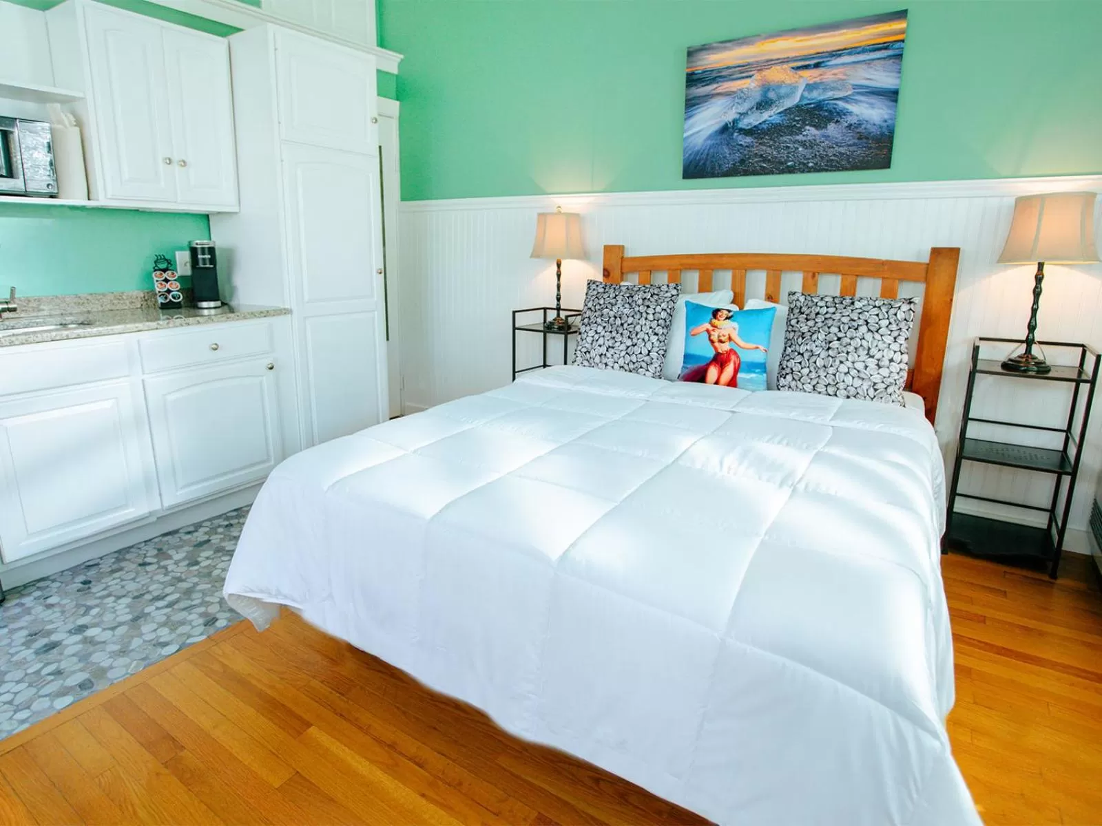 Bed in The Provincetown Hotel at Gabriel's