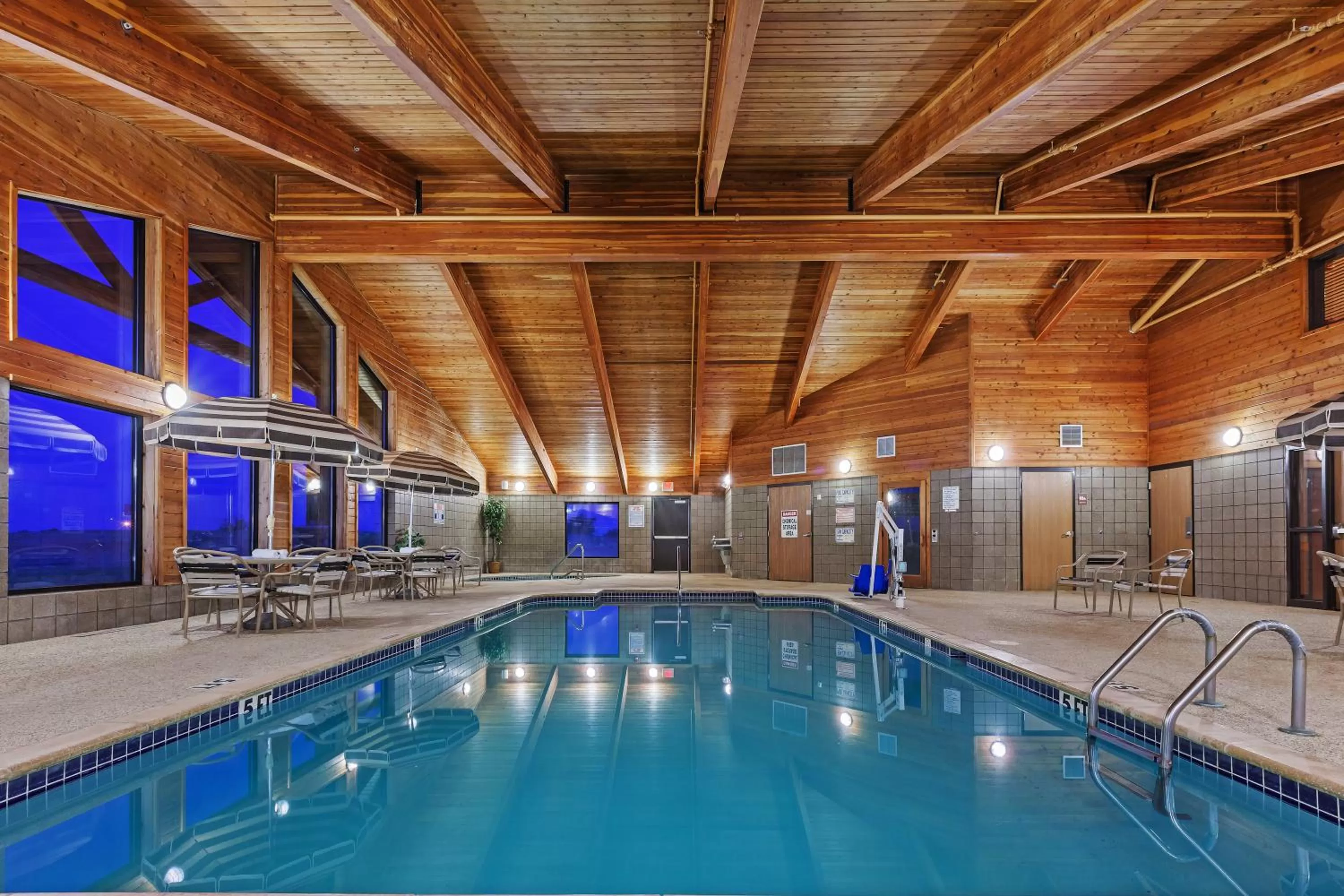 Swimming pool in AmericInn by Wyndham Sayre