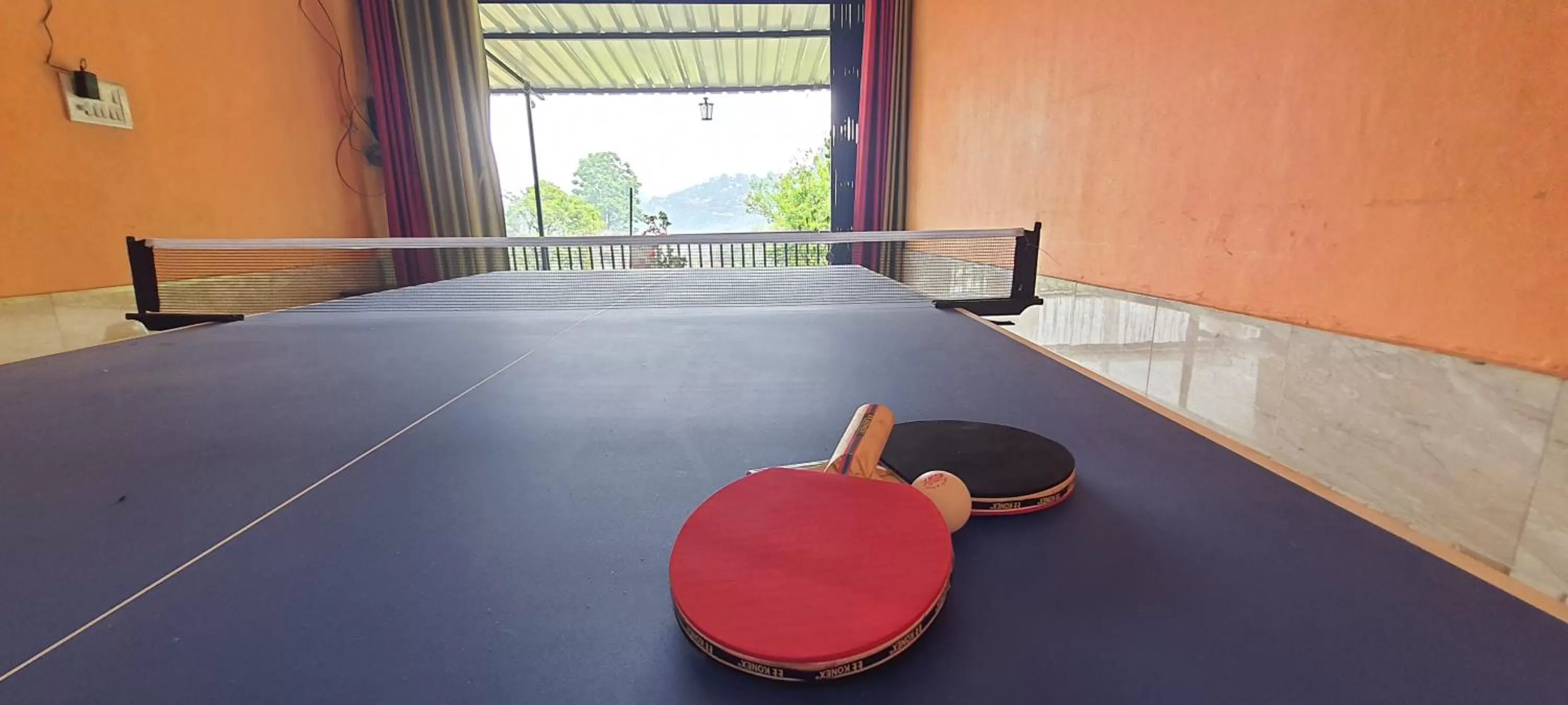 Table tennis in Karthik Resorts, Jeolikote Nainital