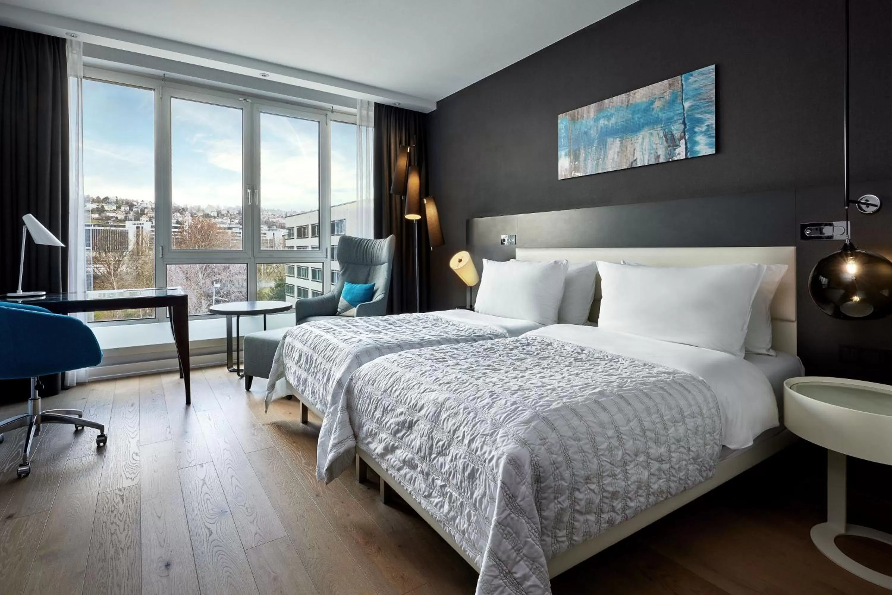 Executive Chic, Guest room, 1 Twin/Single Bed(s), Mini Fridge in Le Méridien Stuttgart