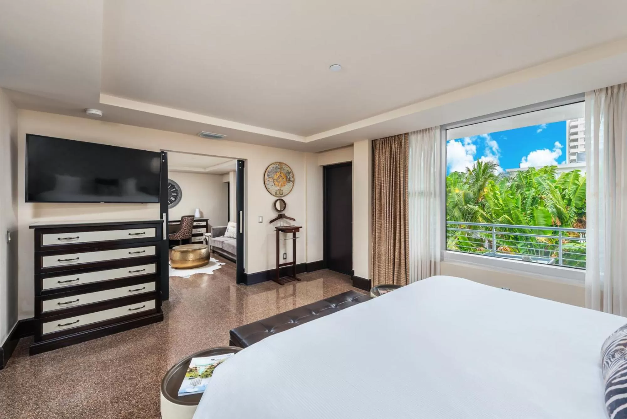TV and multimedia, Bed in National Hotel, An Adult Only Oceanfront Resort