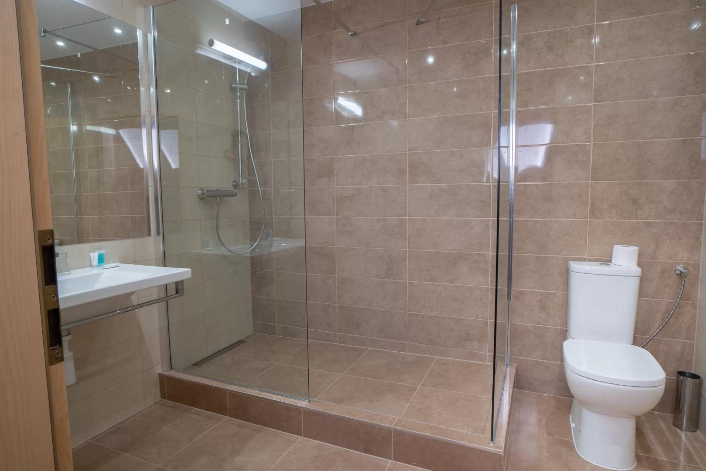 Bathroom in TeleDom Hotel