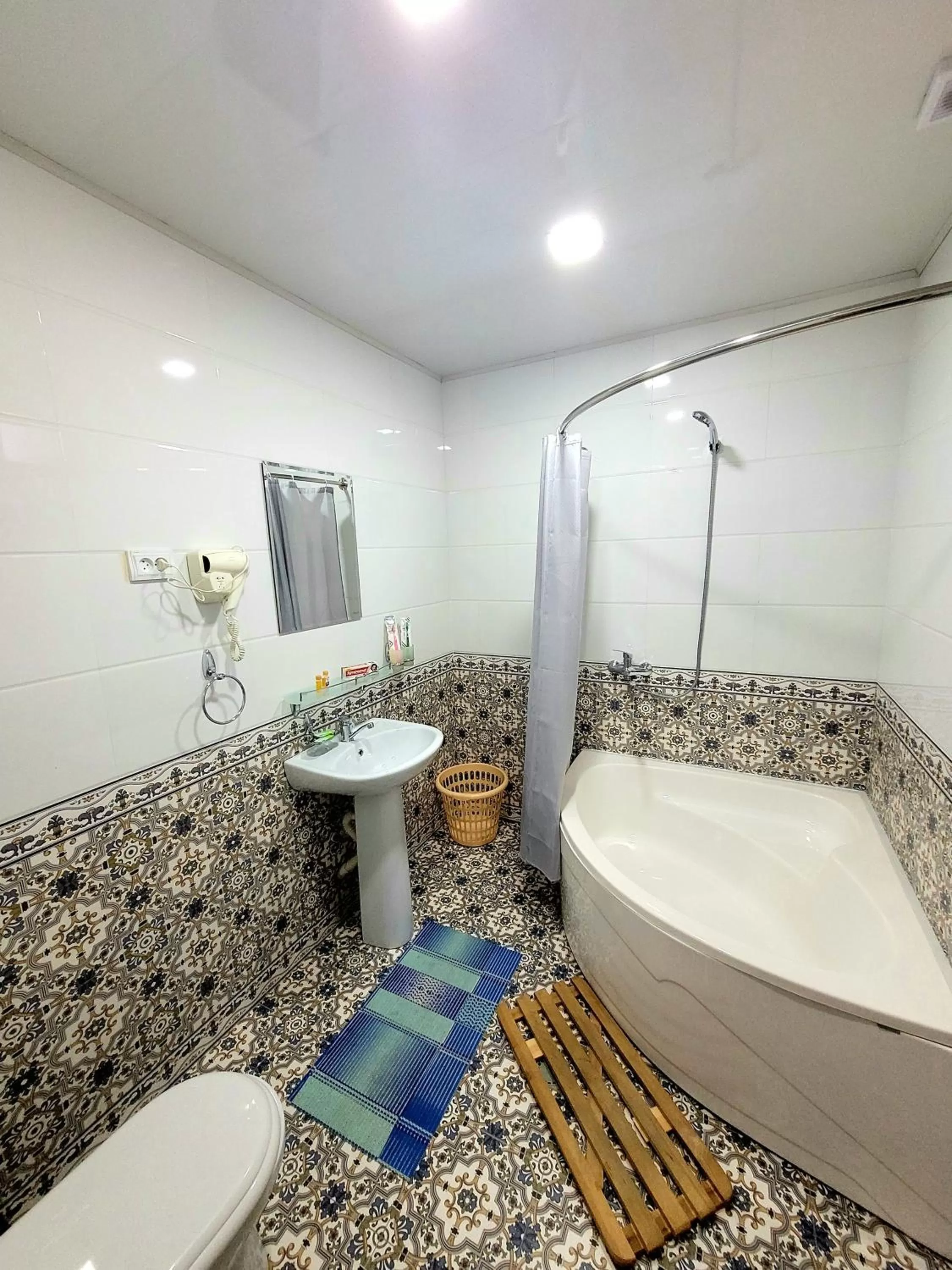 Shower in madrasah Polvon-Qori boutique hotel XIX century