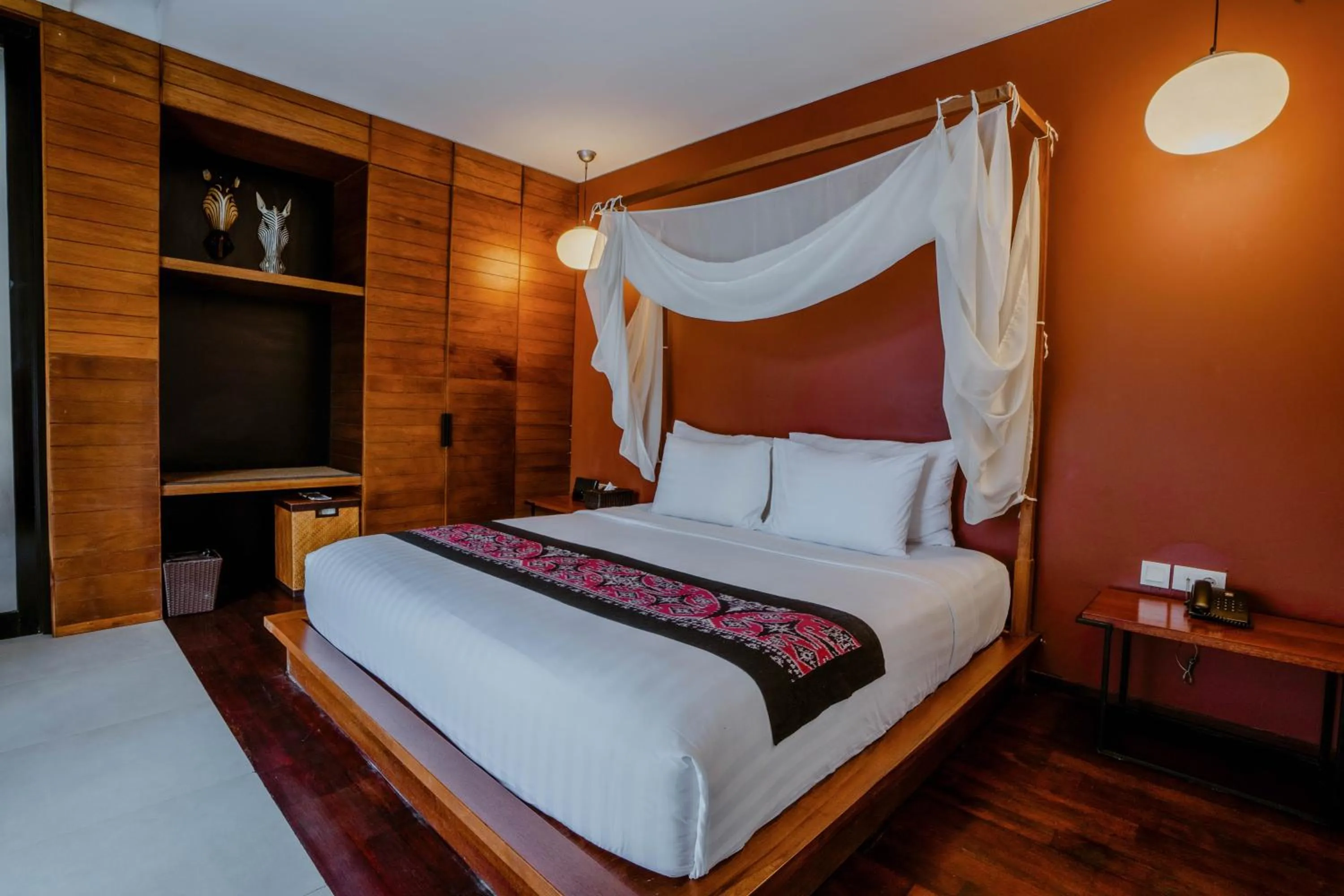 Property building, Bed in Abia Villa Legian