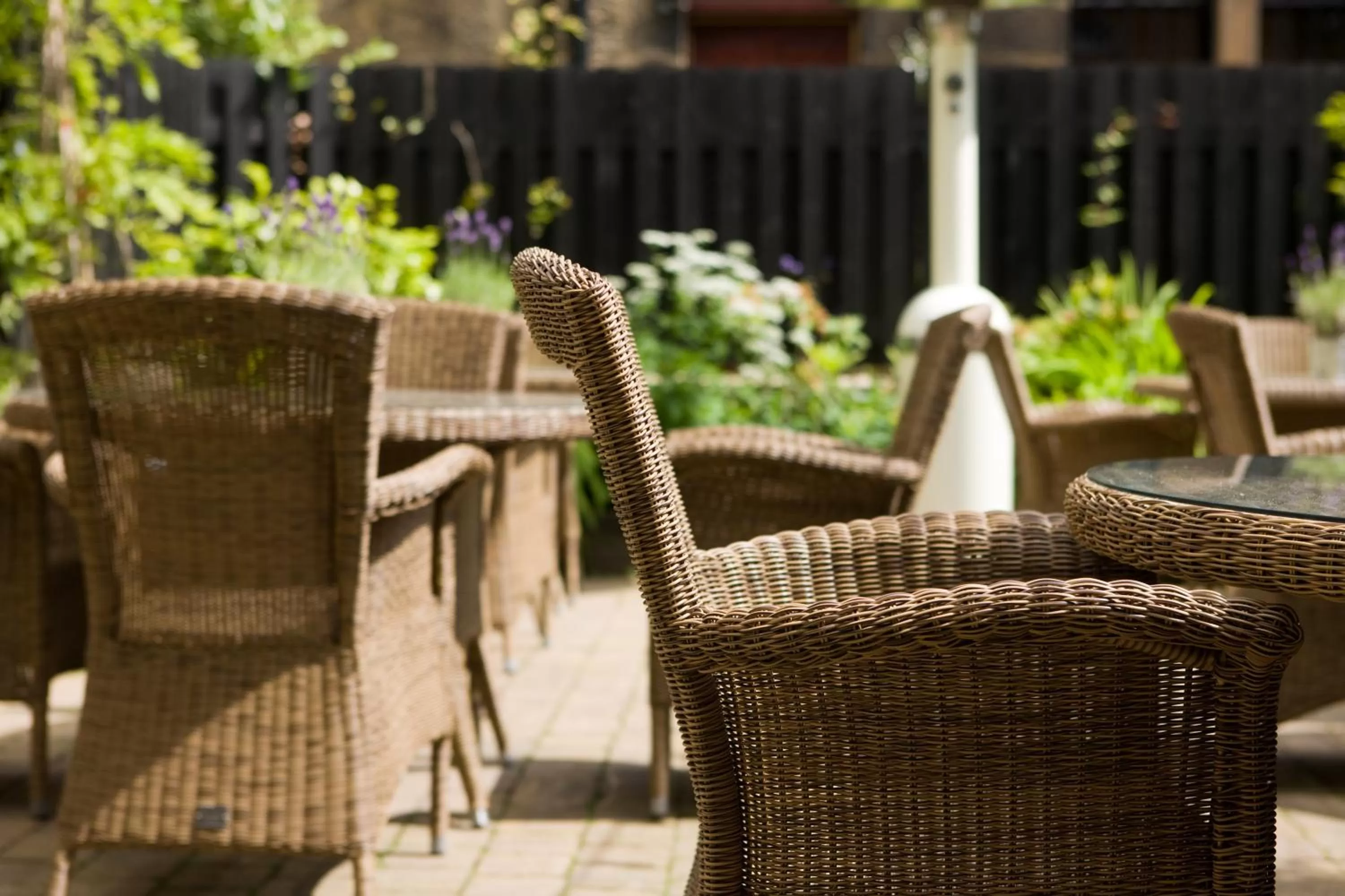Patio in One Devonshire Gardens a Hotel Du Vin