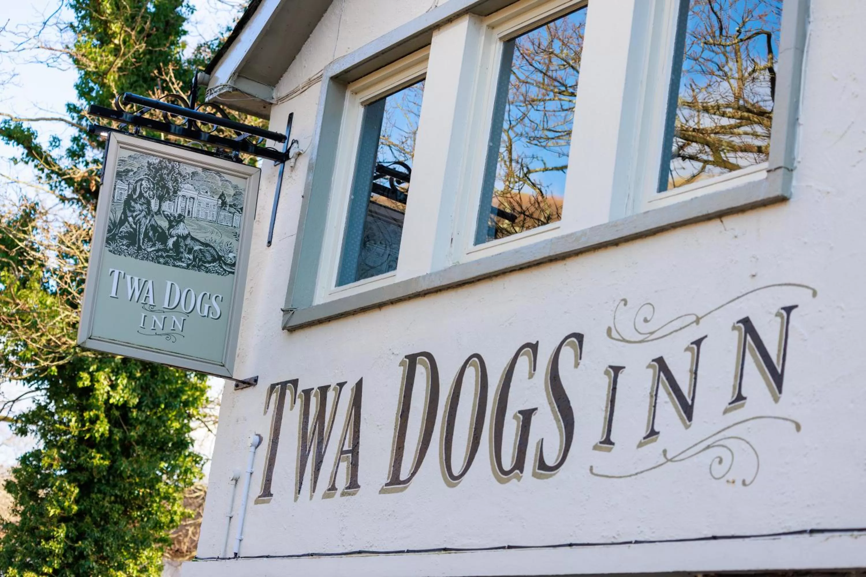 Property building, Property Logo/Sign in Twa Dogs Inn