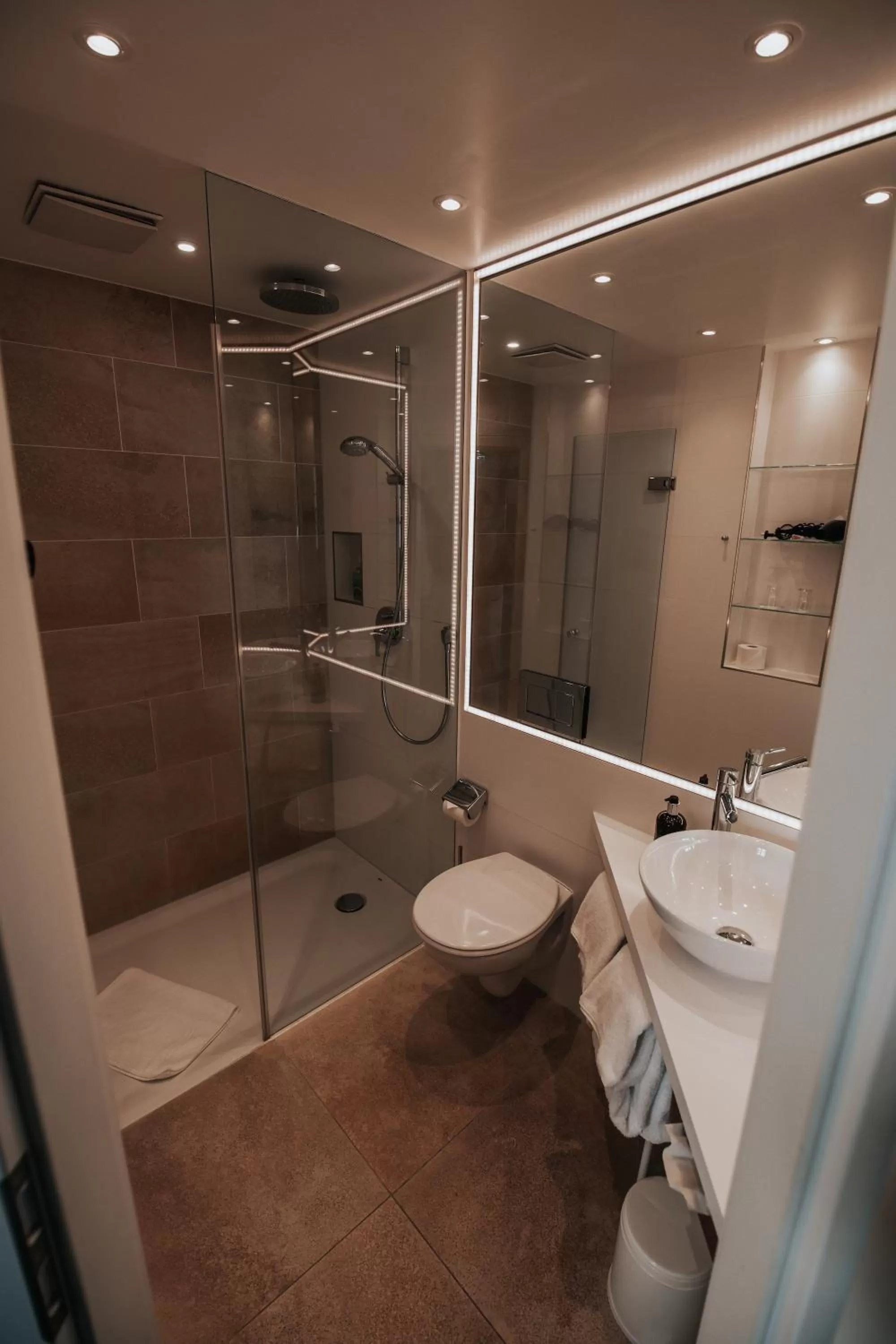 Shower in Boutique Hotel am Rathaus - Reblaus