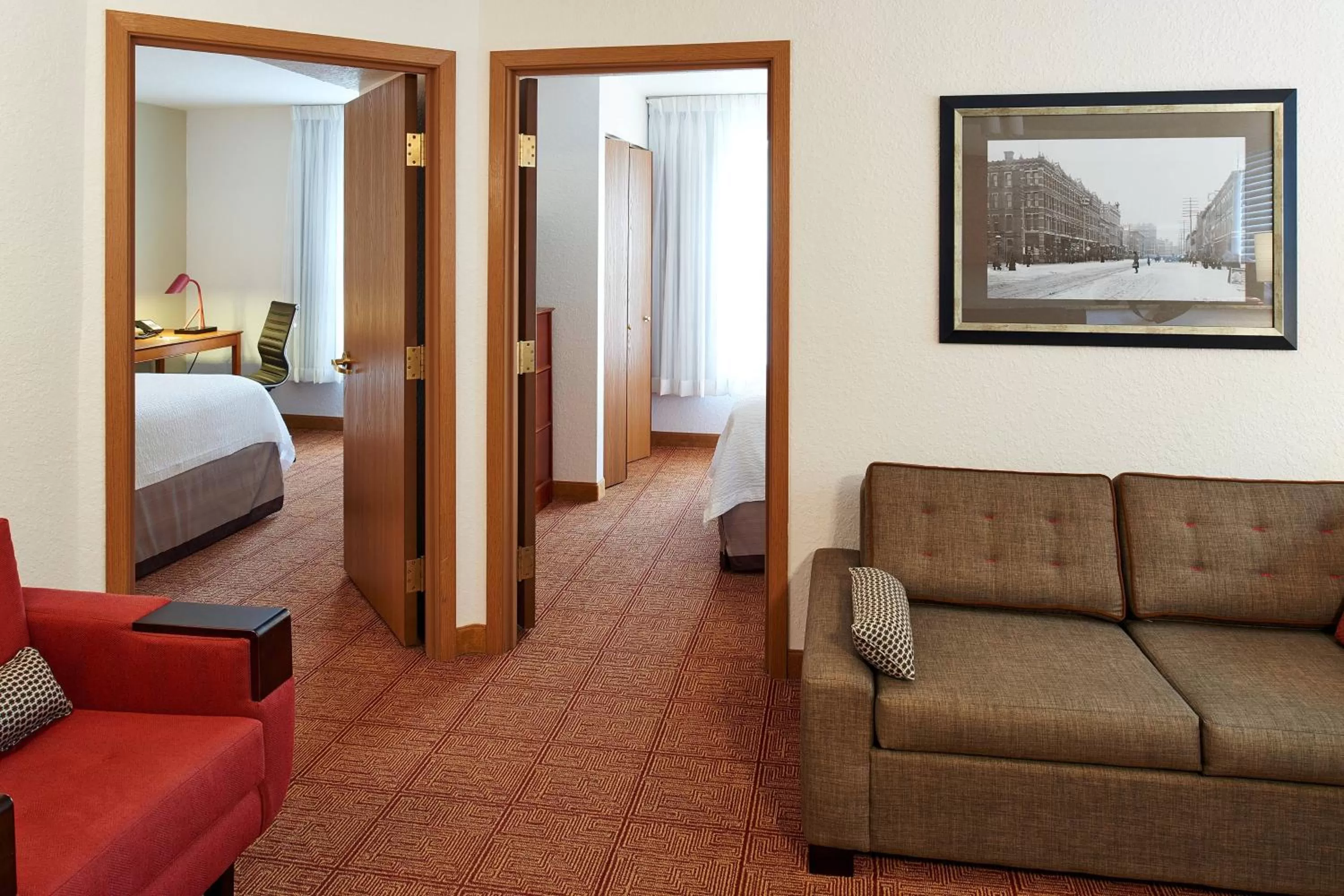 Bedroom, Bed in TownePlace Suites by Marriott Minneapolis Downtown/North Loop