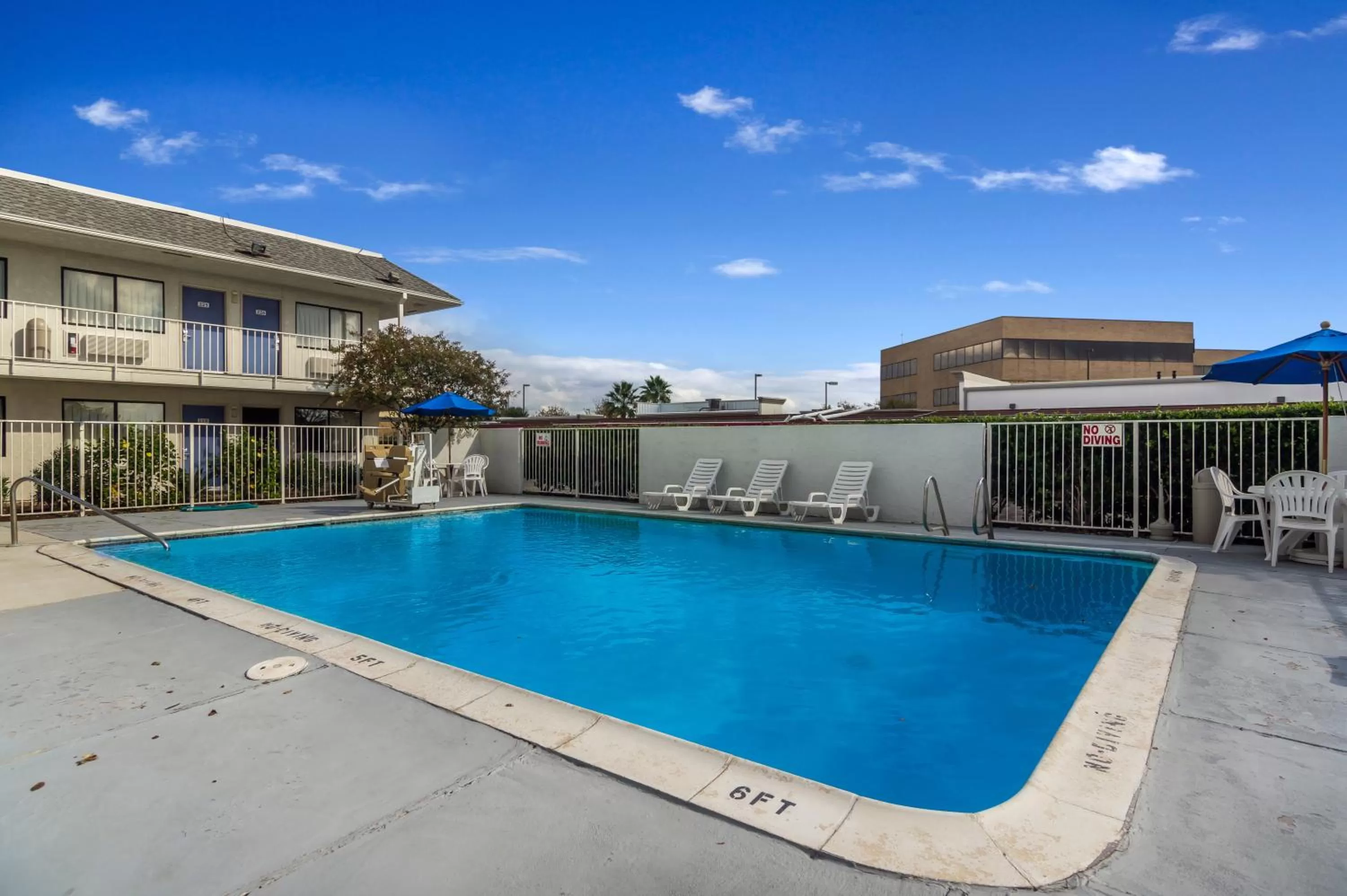 Swimming pool in Motel 6-College Station, TX - Bryan