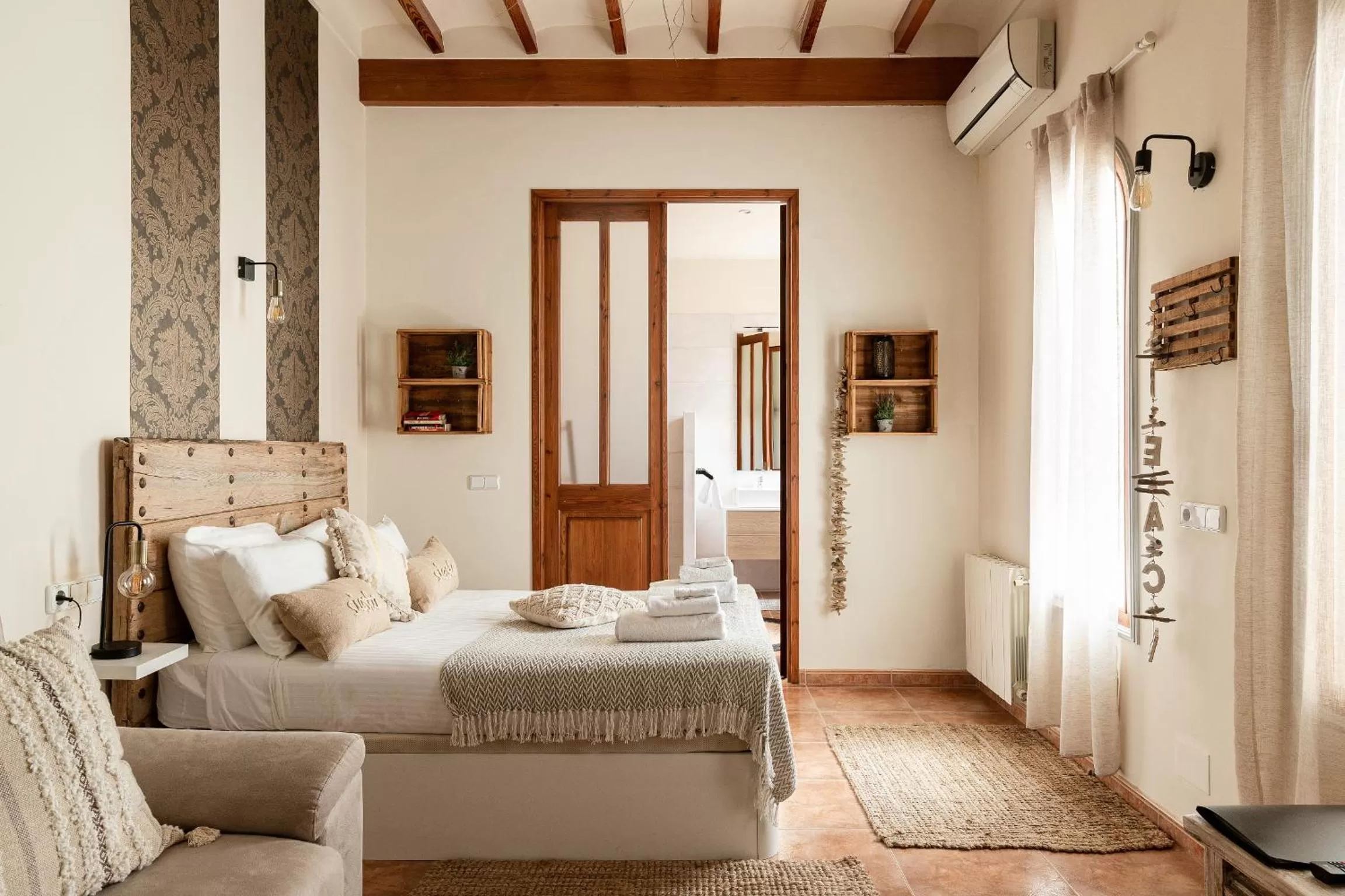 Bedroom, Bed in Casa Mistela