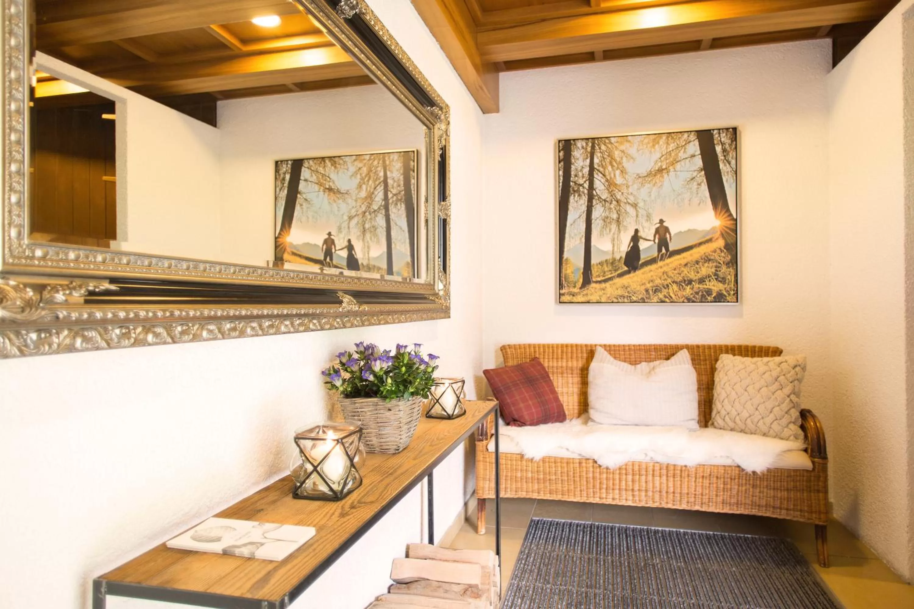 Bed in Hotel Garni Römerhof