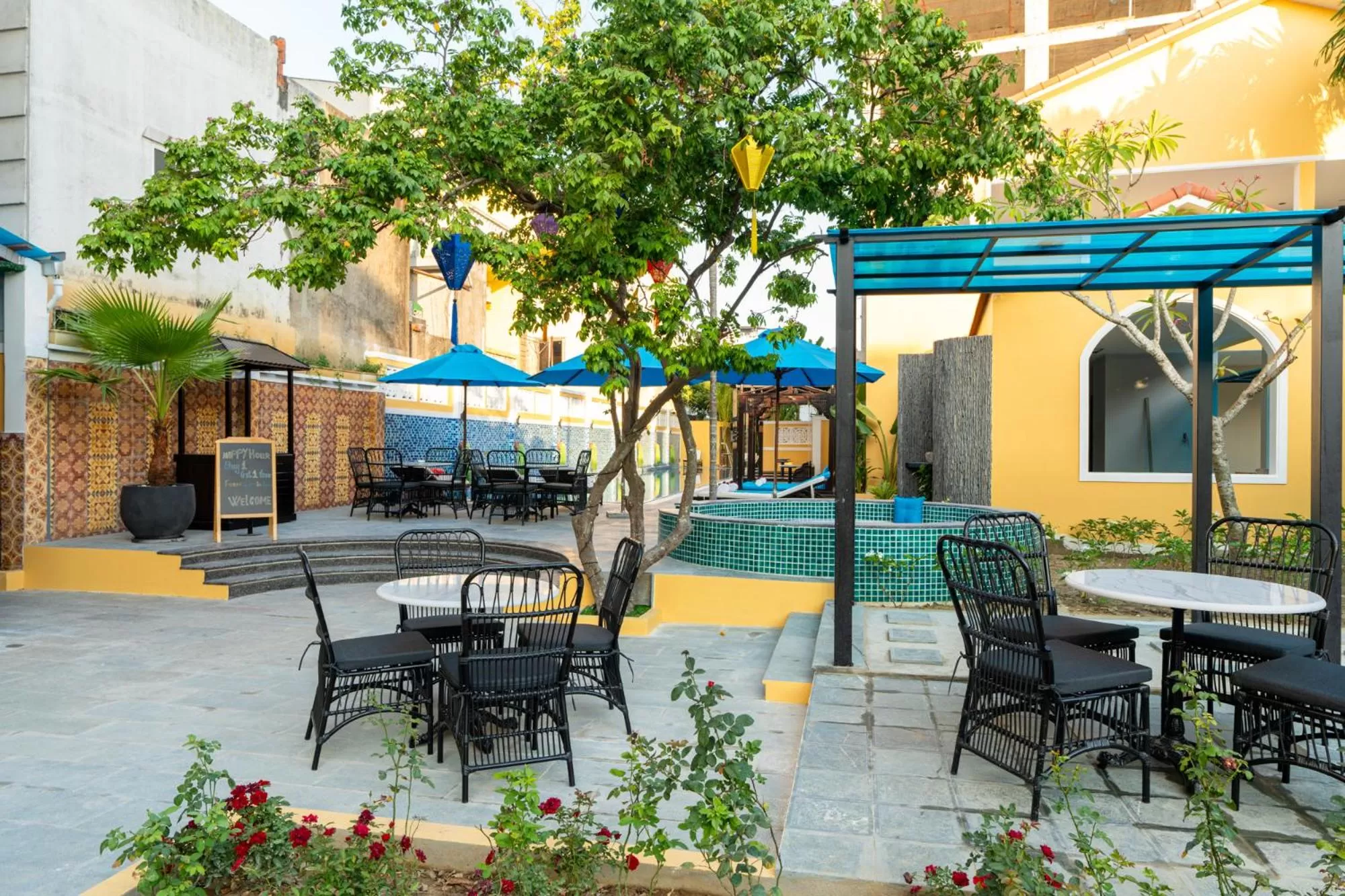 Seating area in La Charm Hoi An Hotel & Spa