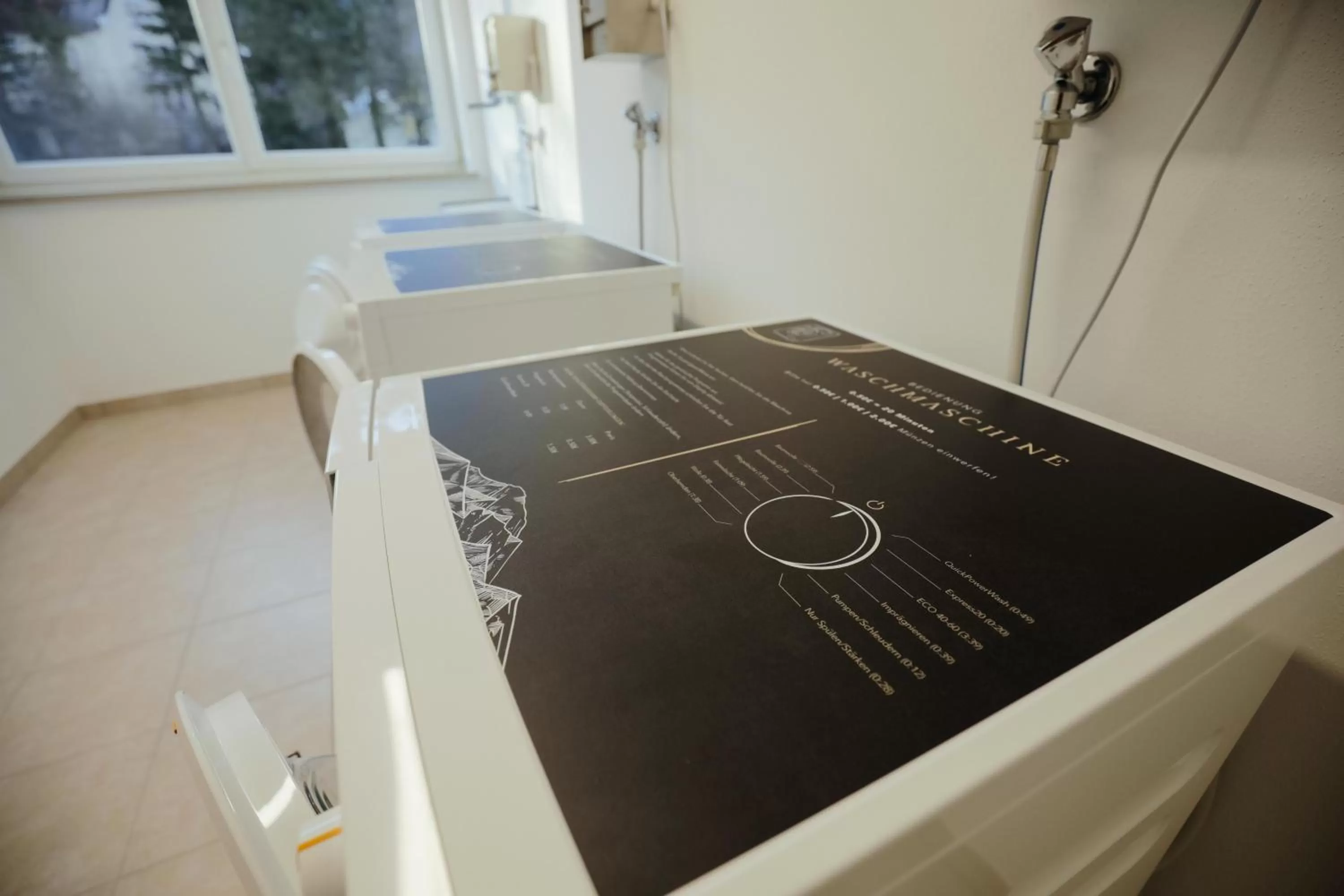 washing machine in Boardinghouse Das RUNDUM