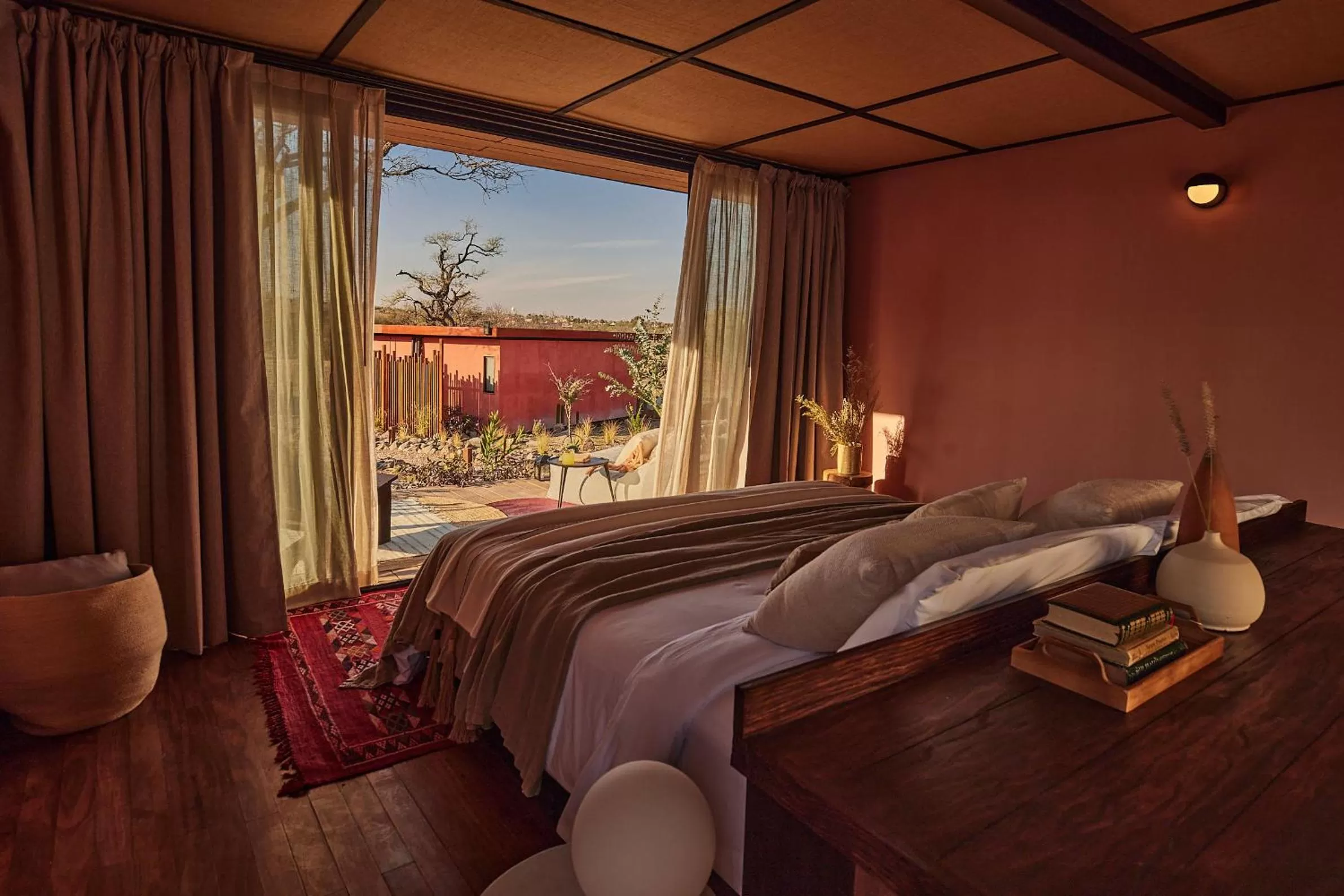 View (from property/room), Bed in Our Habitas San Miguel de Allende