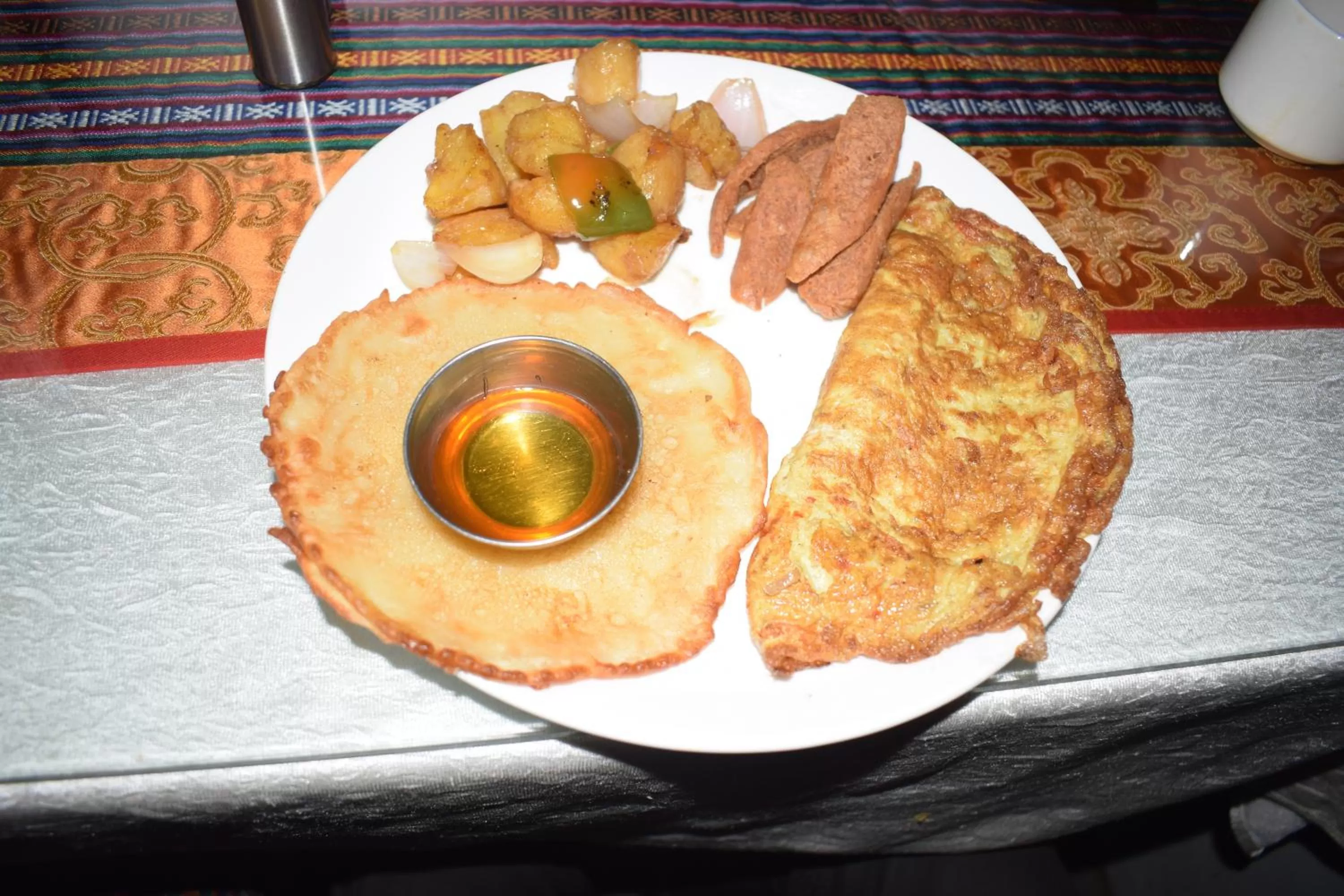 Asian breakfast in Hotel Yambu kathmandu
