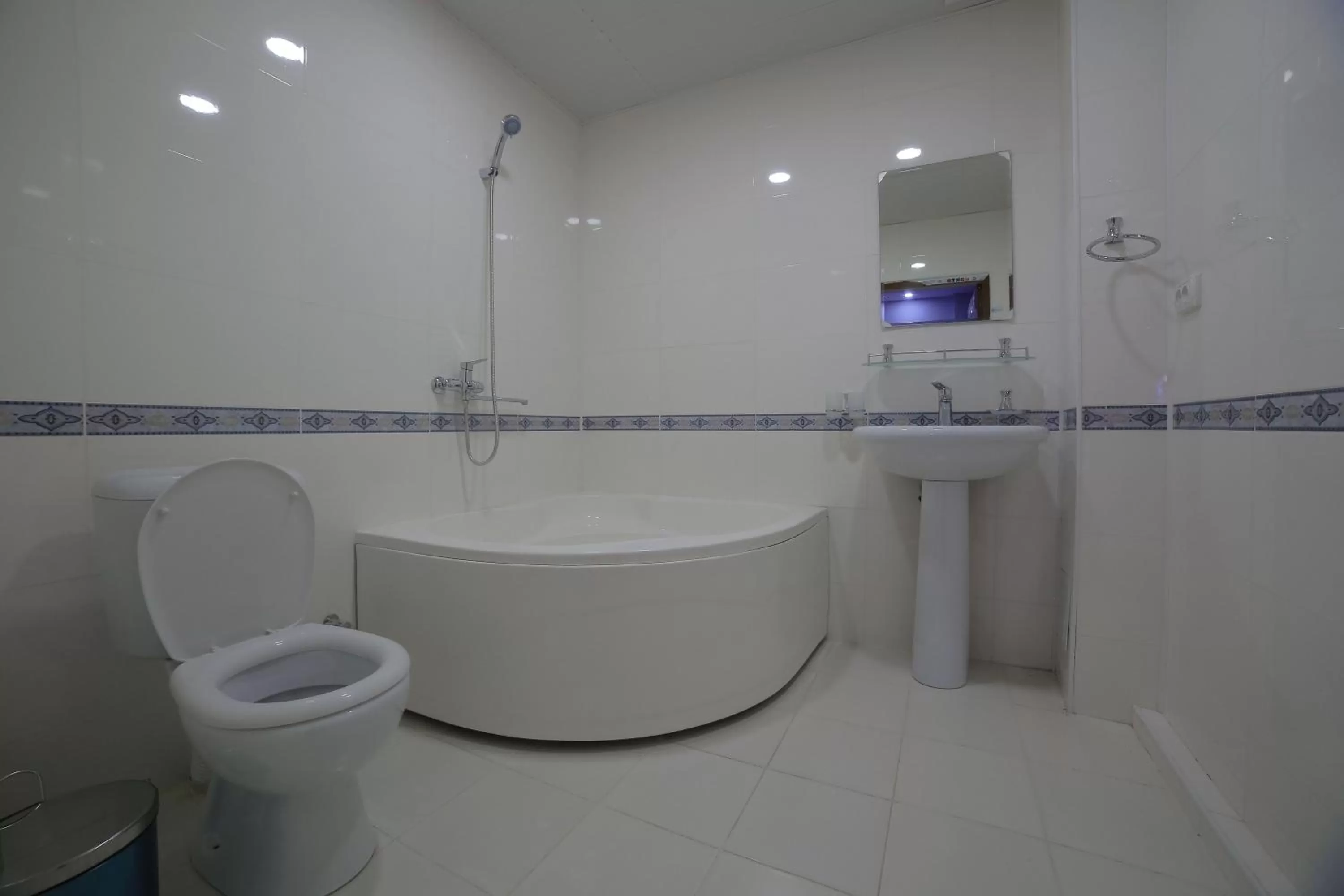 Toilet in Alliance hotel bukhara