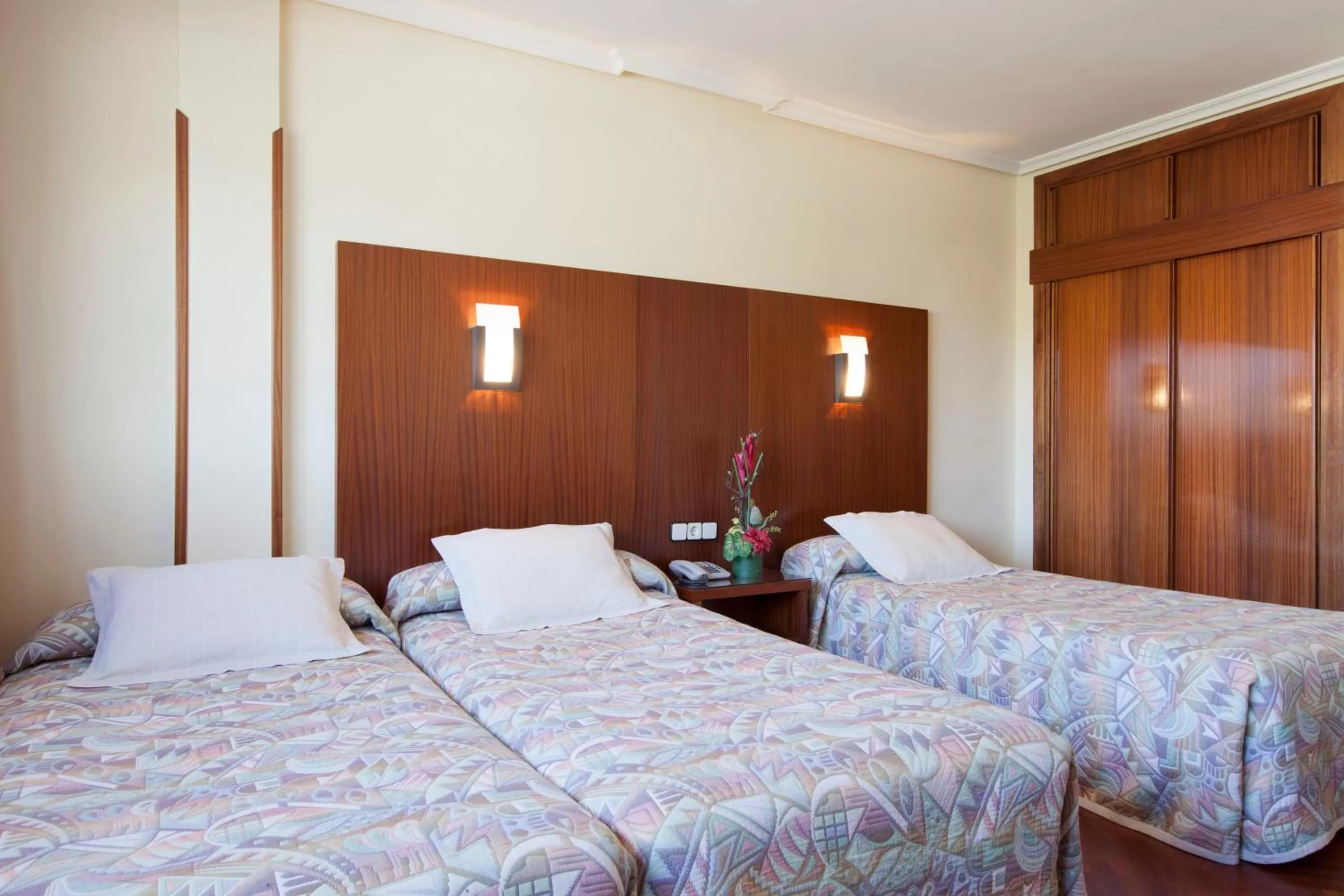 Bed in Hotel Galaico