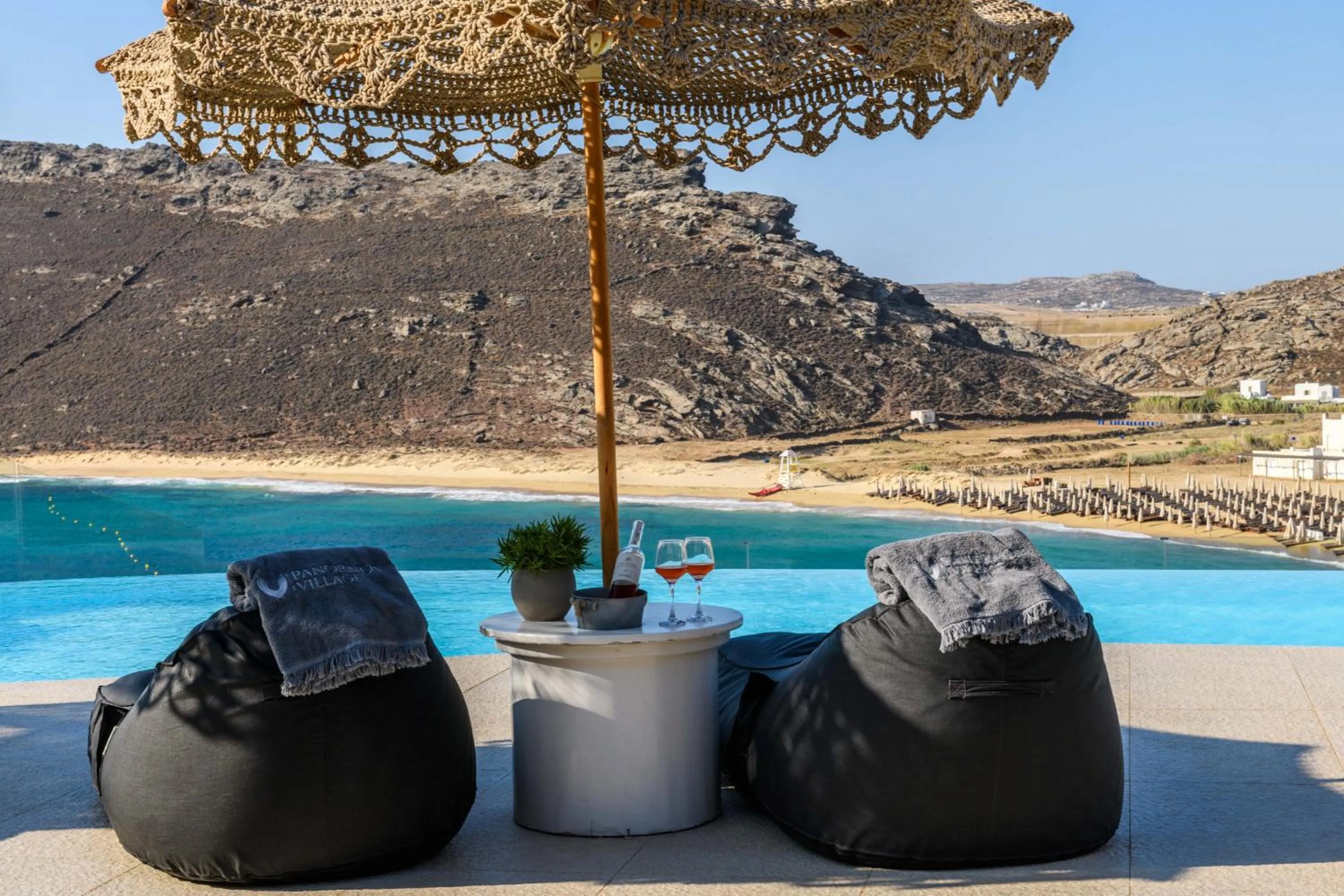 Swimming pool in Panormos Village Hotel