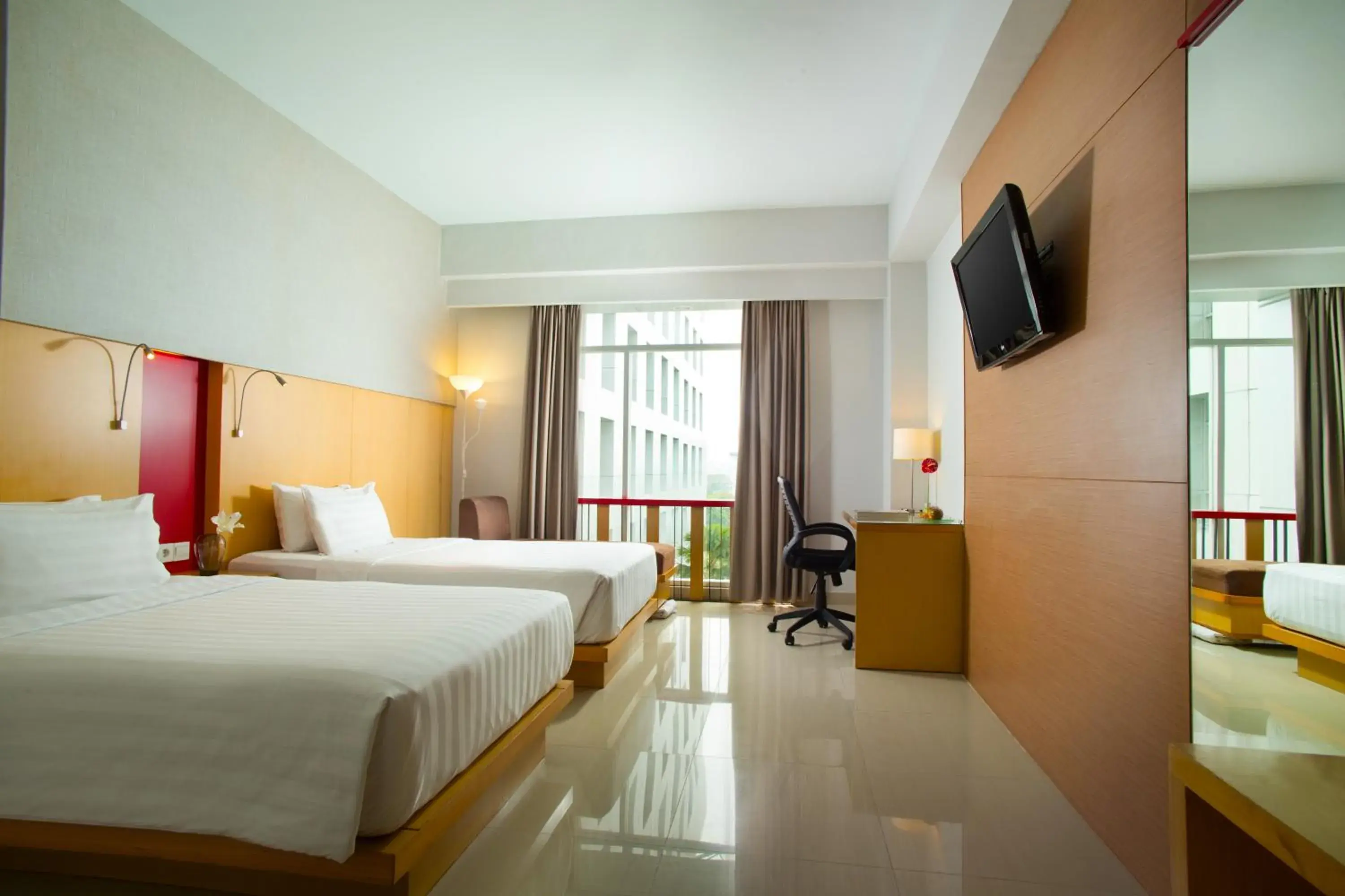 Deluxe Twin Room in Santika Premiere Dyandra Hotel & Convention - Medan Deluxe Twin Room in Santika Premiere Dyandra Hotel & Convention - Medan