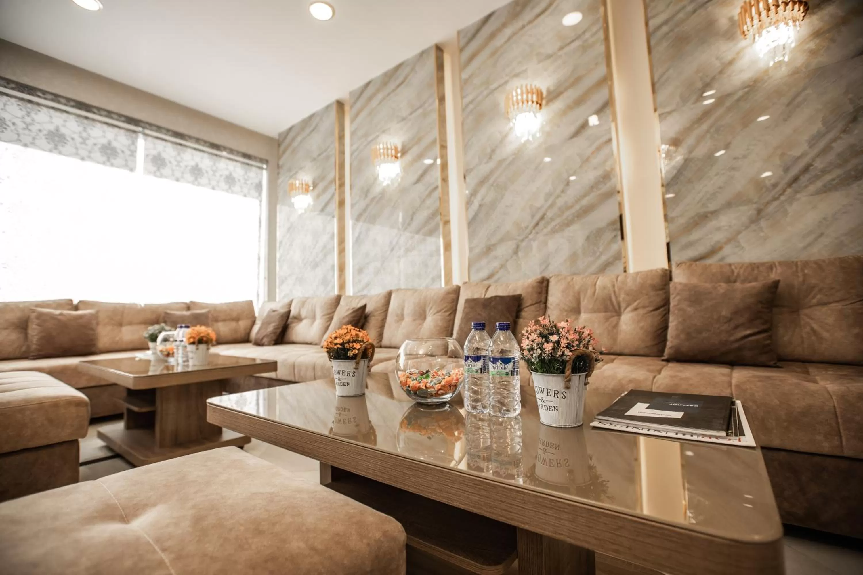 Seating area in Manifa Hotel