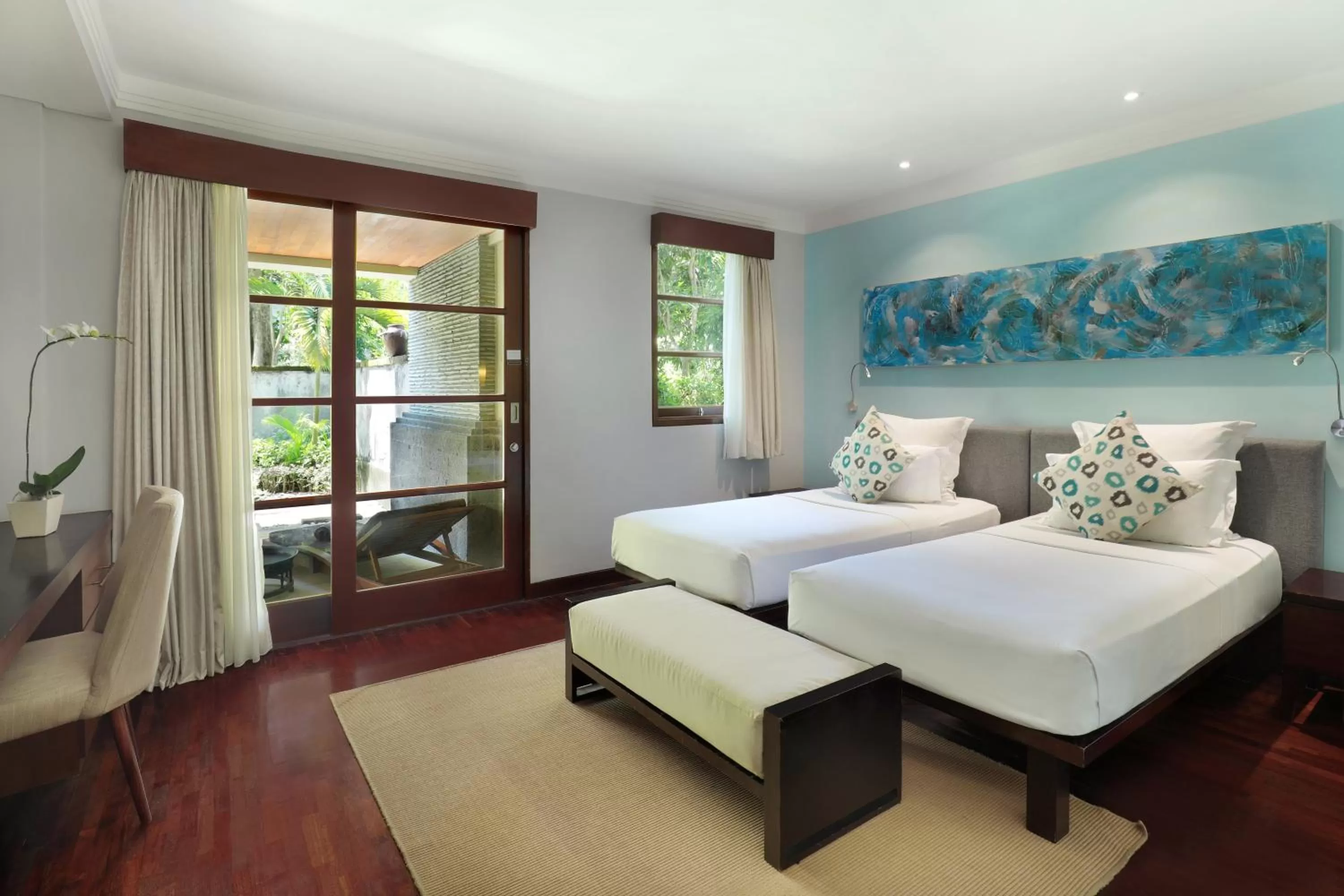 Balcony/Terrace, Bed in Novotel Bali Nusa Dua