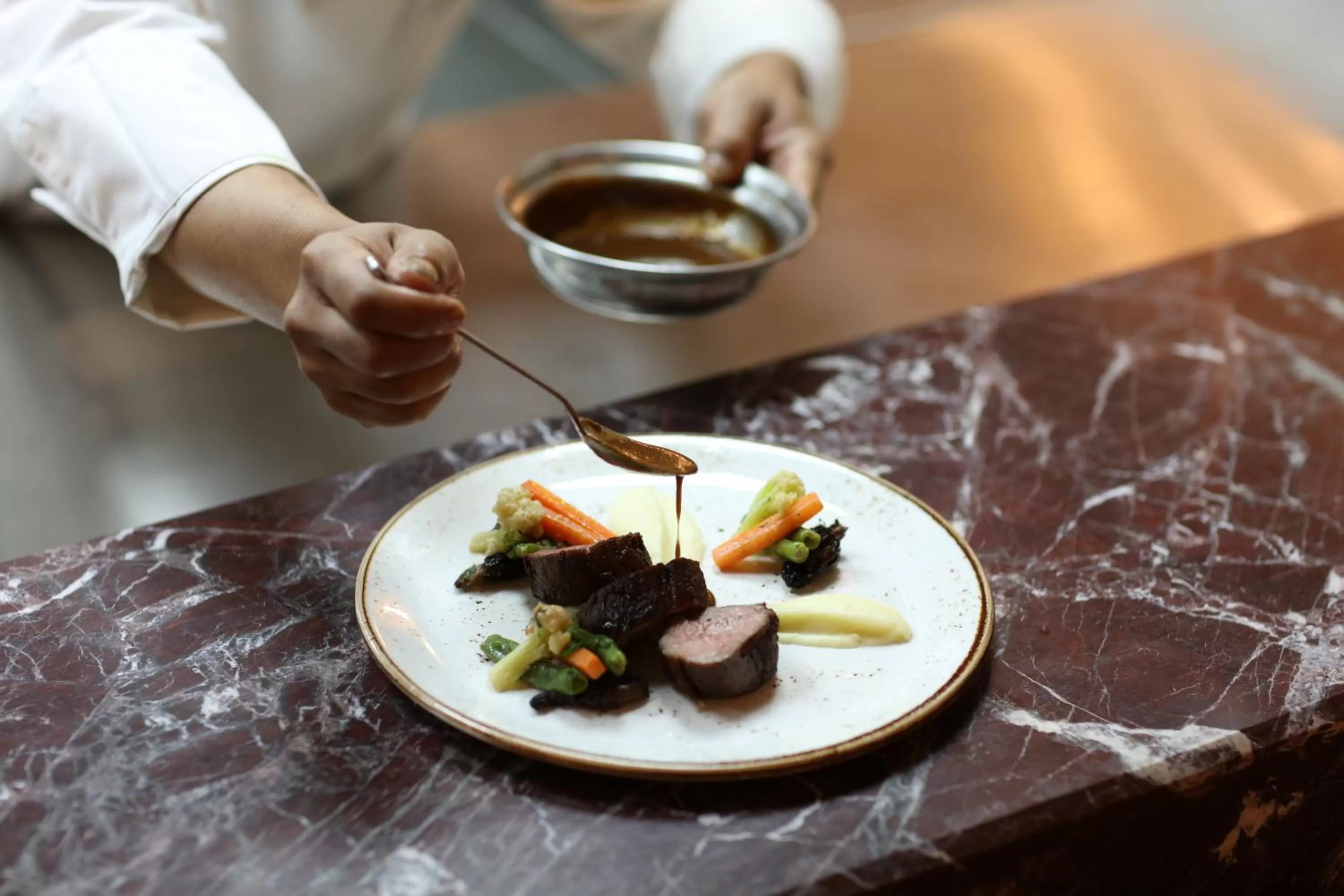 Food close-up in Royal Singi Hotel