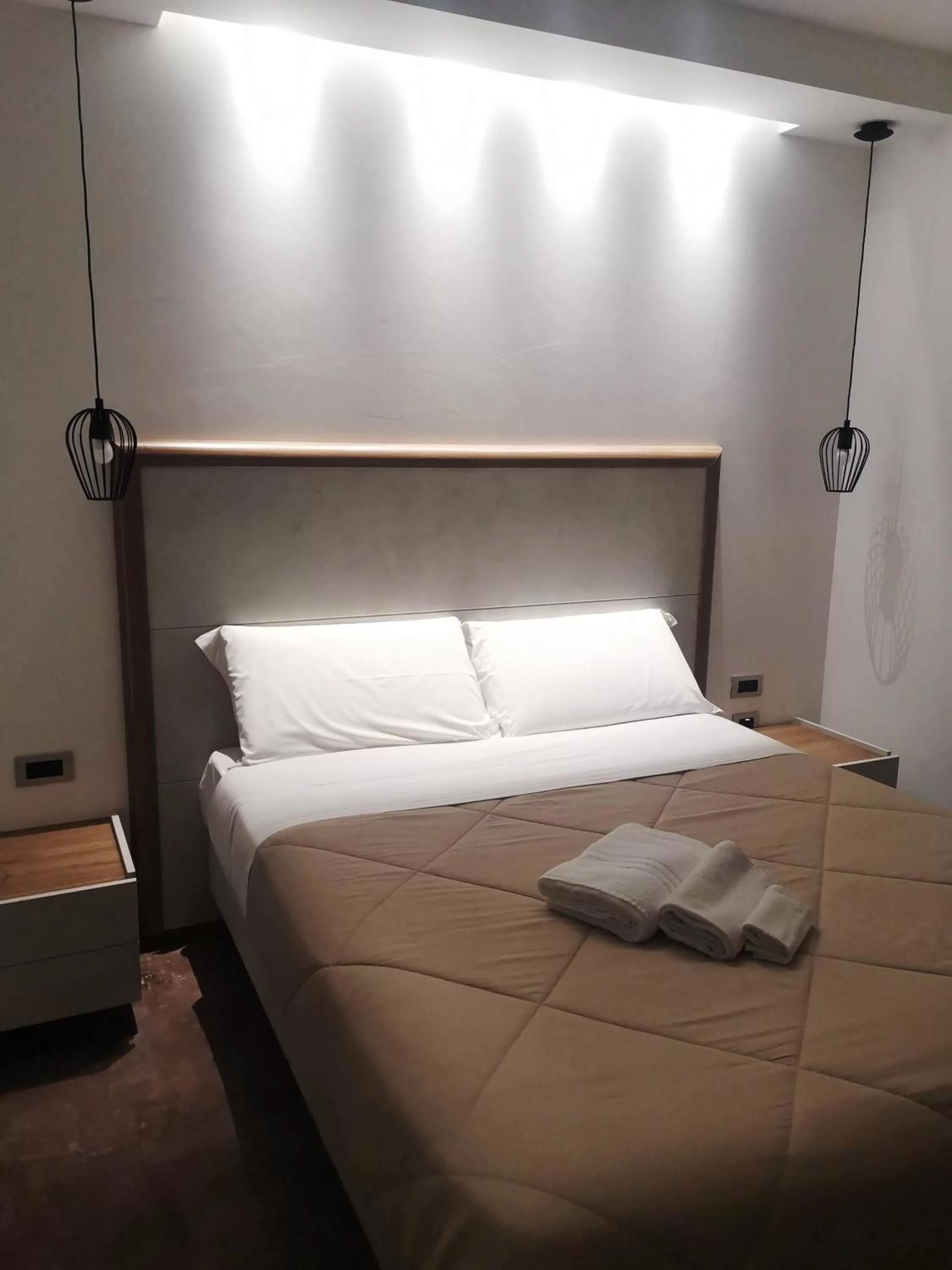 Bed in Hotel Miramare