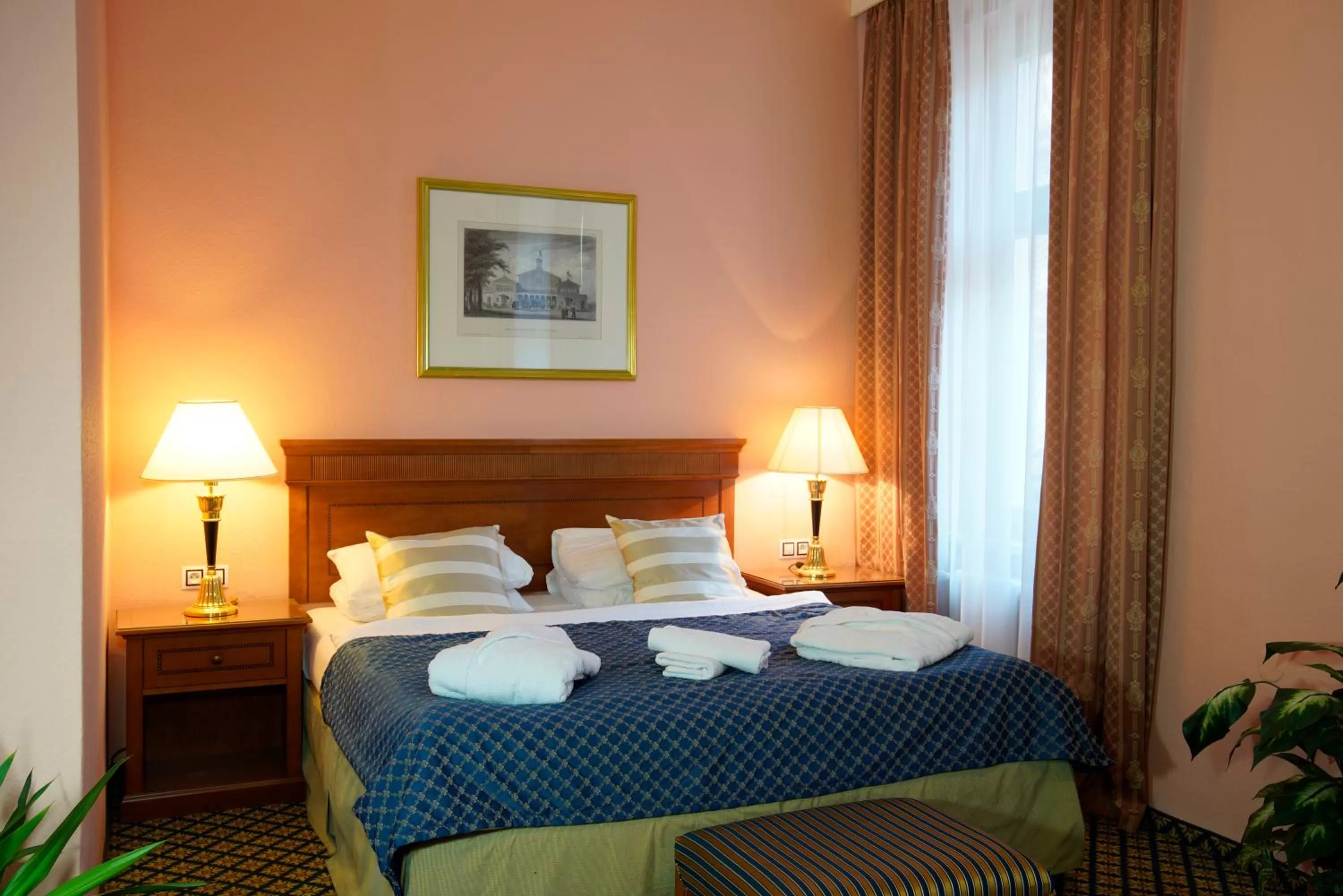 Bed in Hotel Villa Lauretta