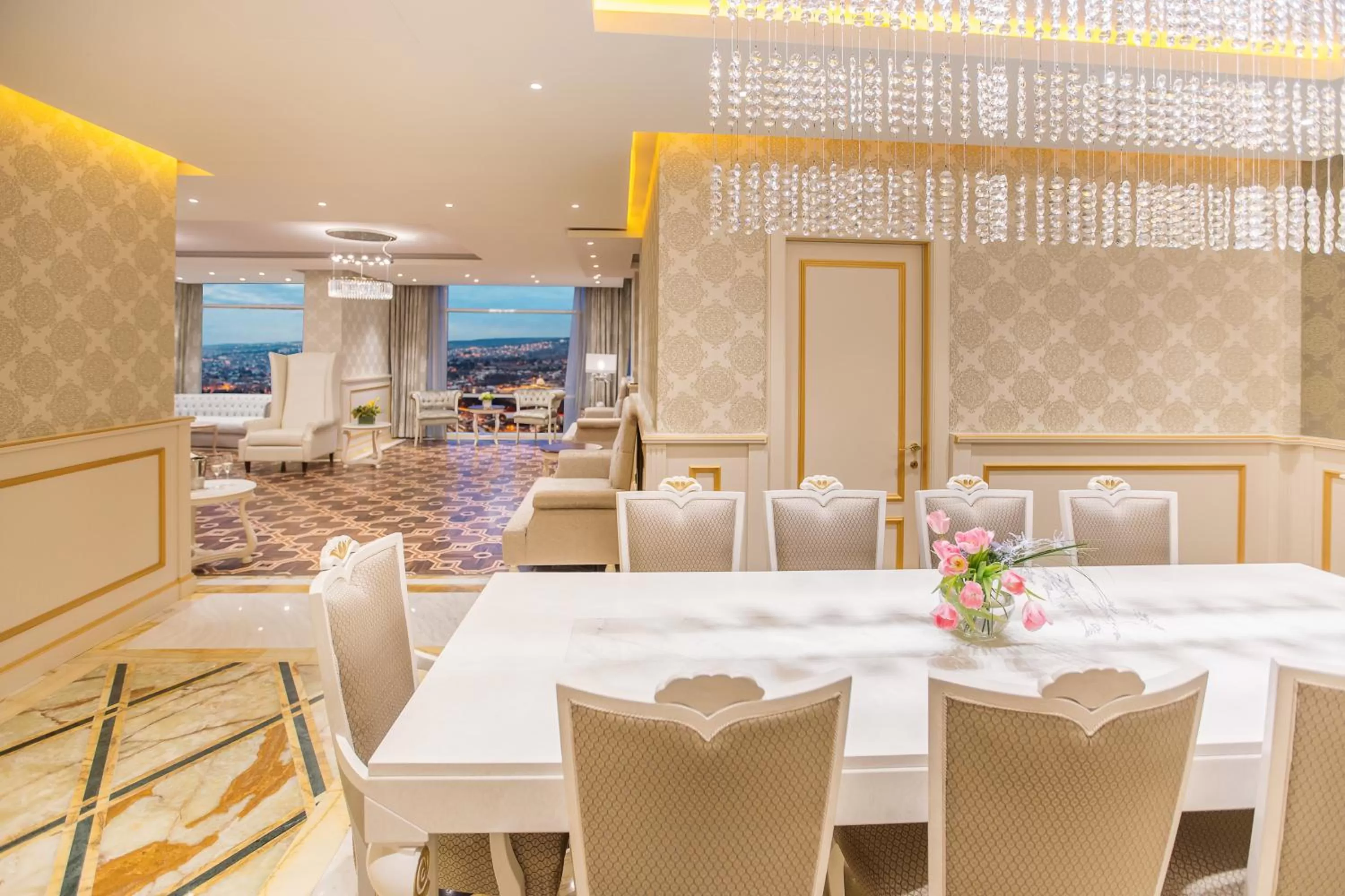 Dining area in The Biltmore Tbilisi Hotel