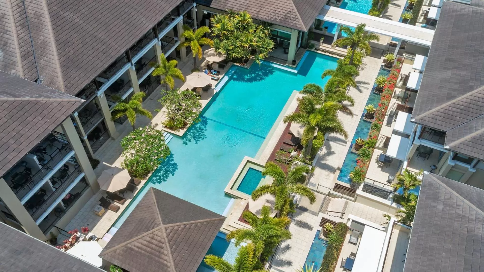 Pool view in Oaks Casuarina Santai Resort