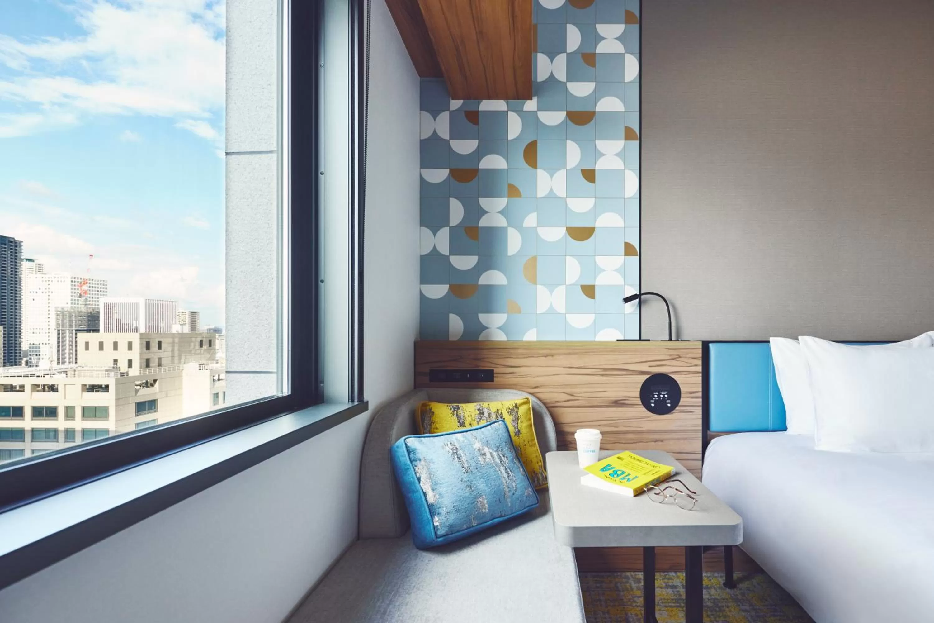 Seating area, Bed in Holiday Inn Express Osaka City Centre- Midosuji by IHG