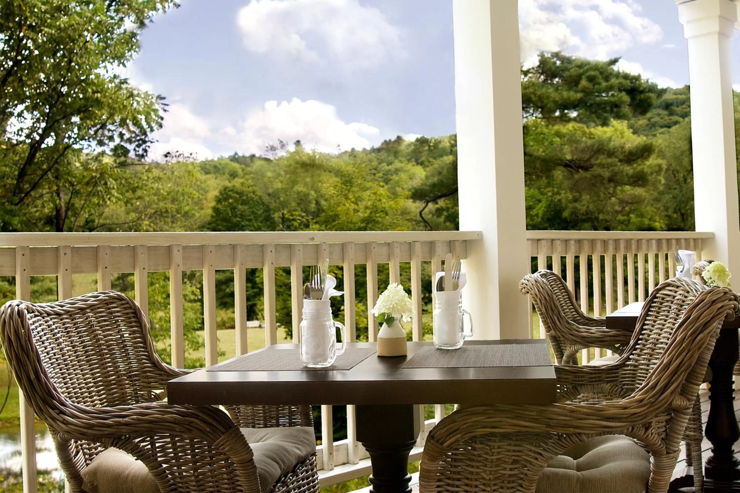 Balcony/Terrace in 506 On the River Inn Woodstock
