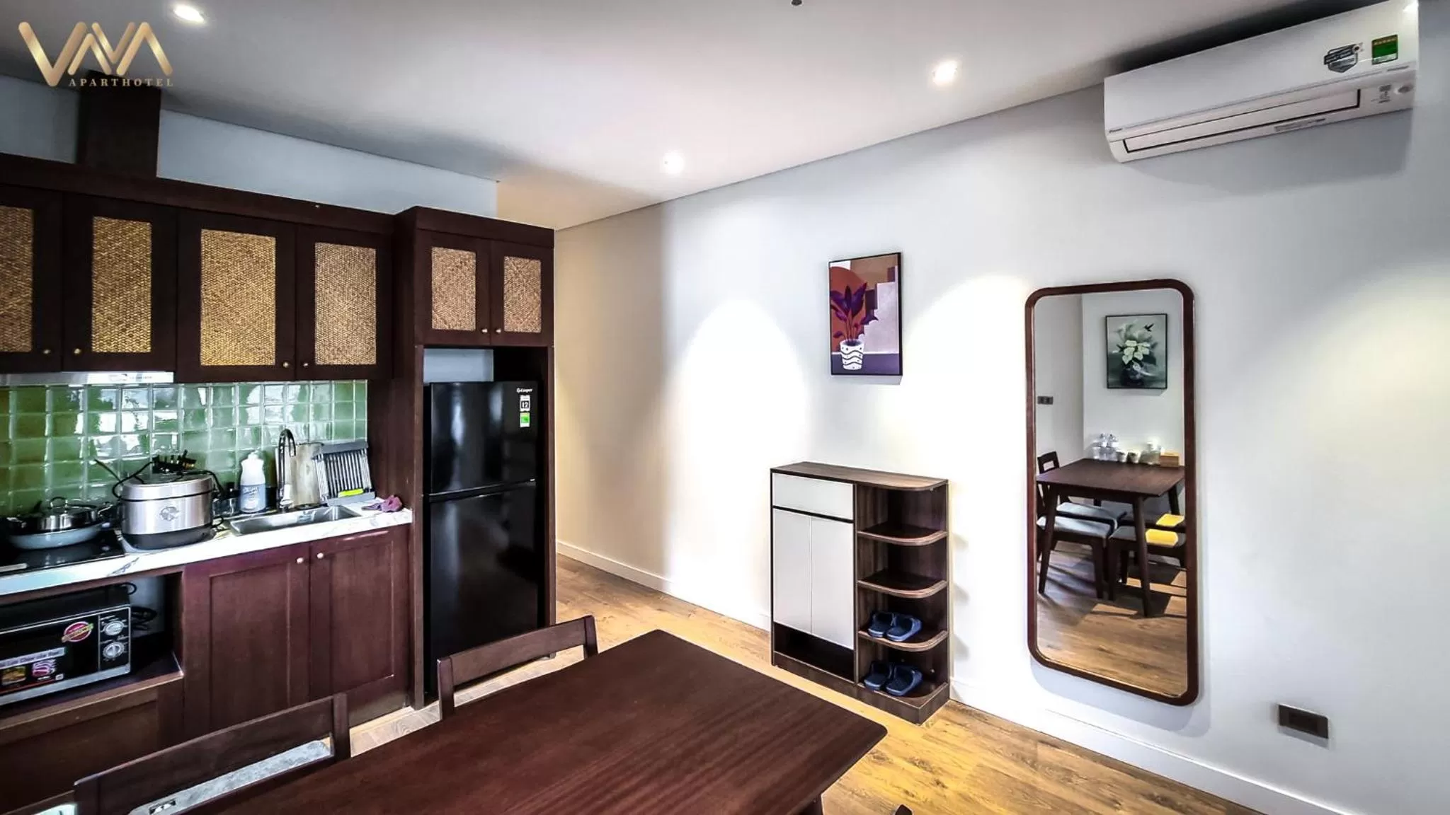 Kitchen or kitchenette in VNAHOMES APARTHOTEL