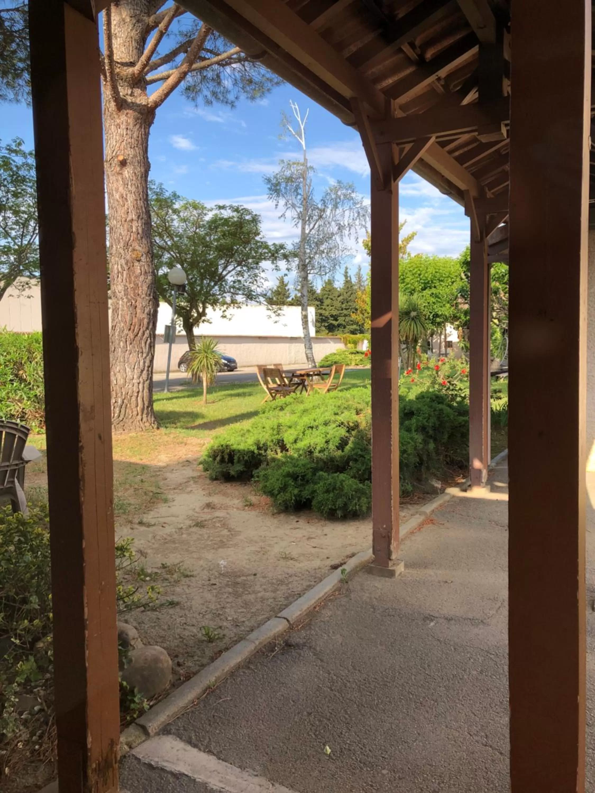 Garden view in Hotel Cristol