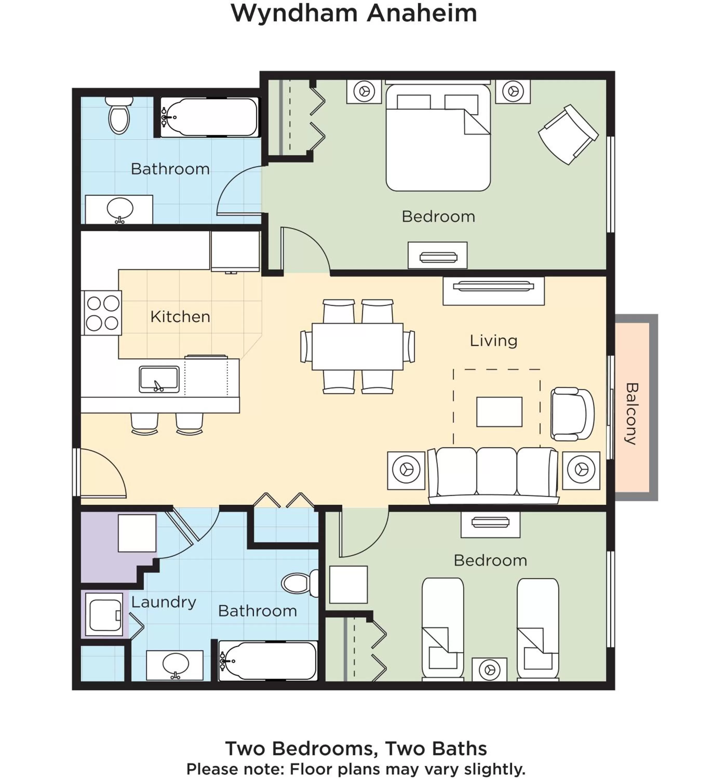 Floor plan in WorldMark Angels Camp