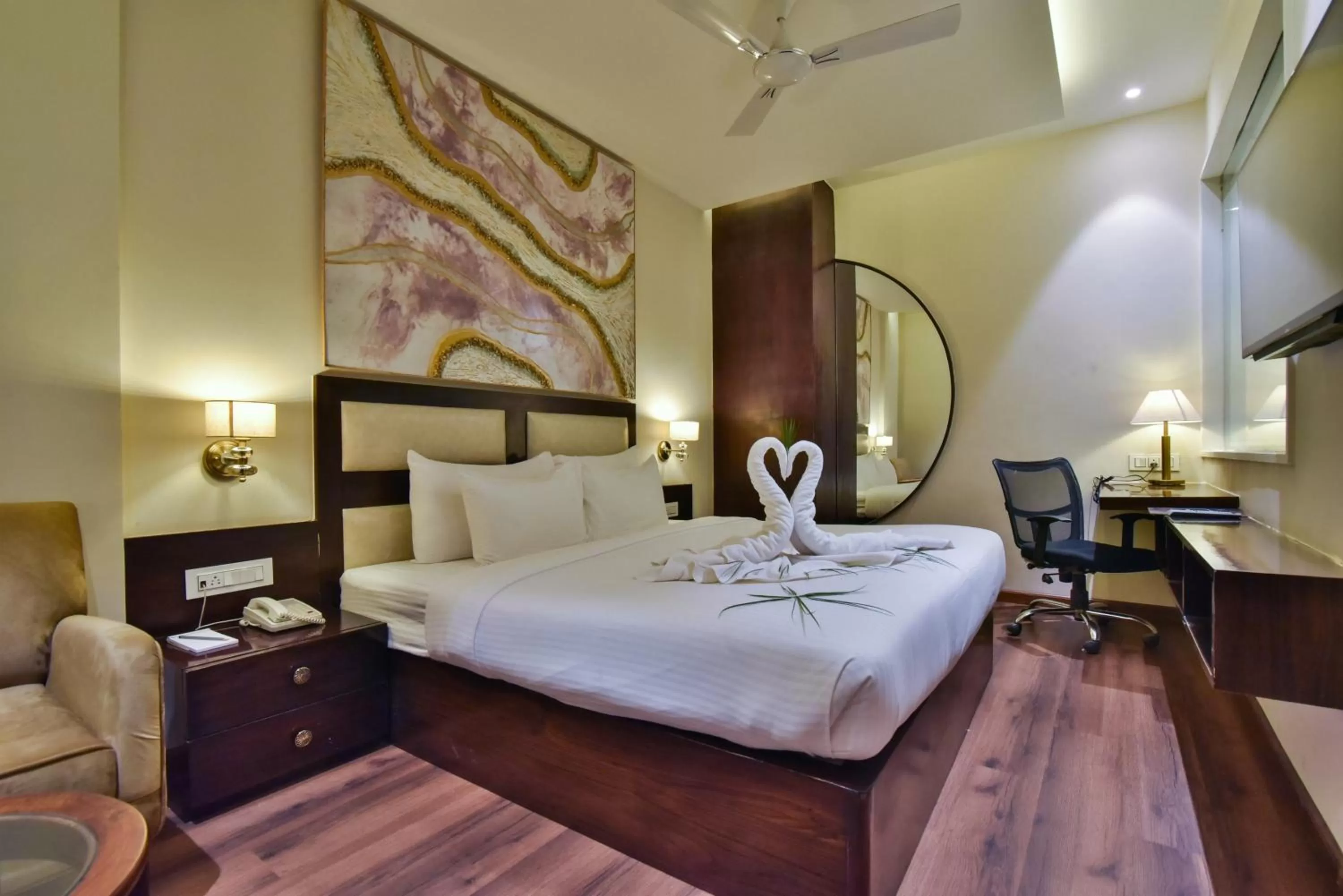 Photo of the whole room, Bed in Hotel BR Grand -Near Golden Temple