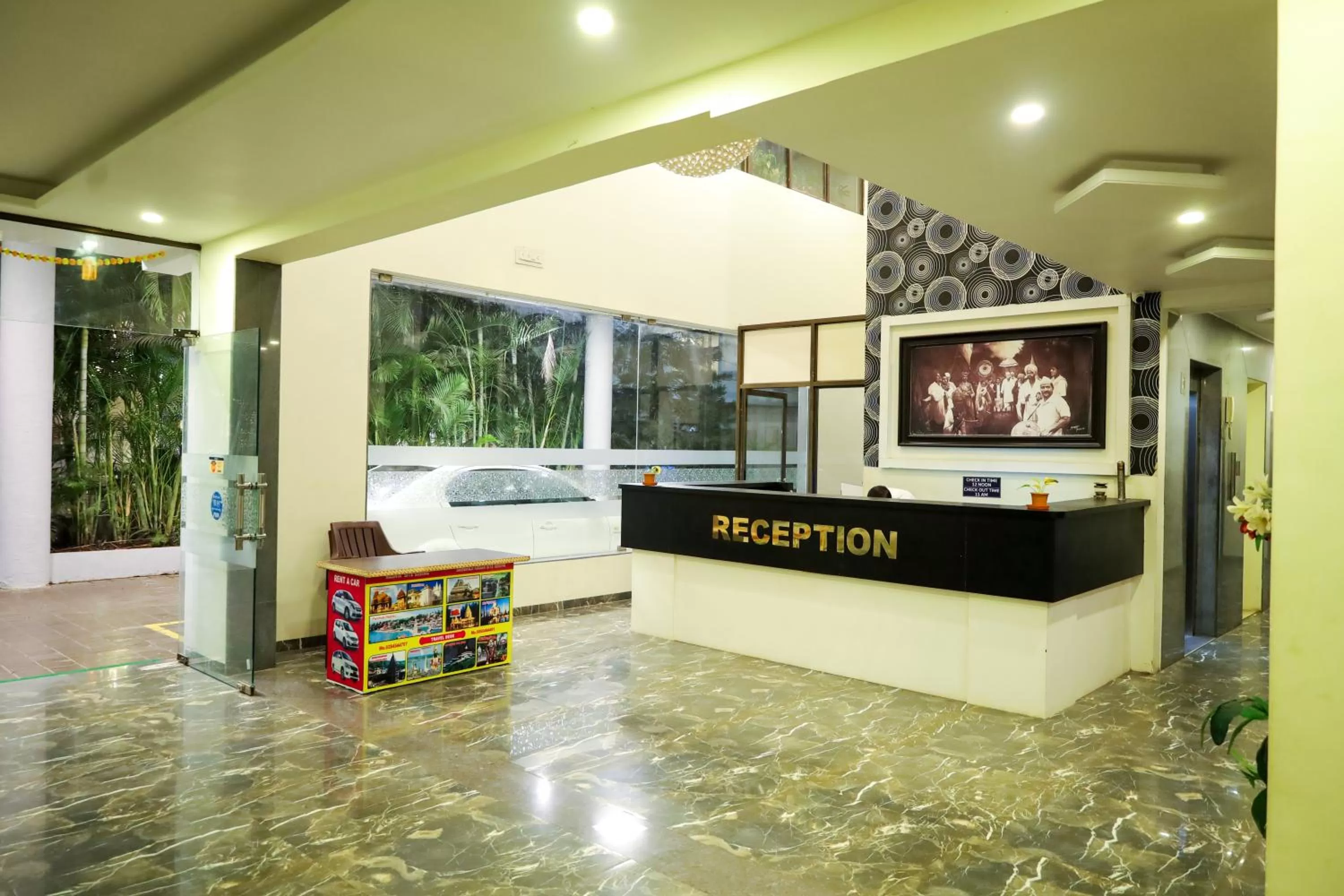 Lobby or reception in Hotel Sai Bansi