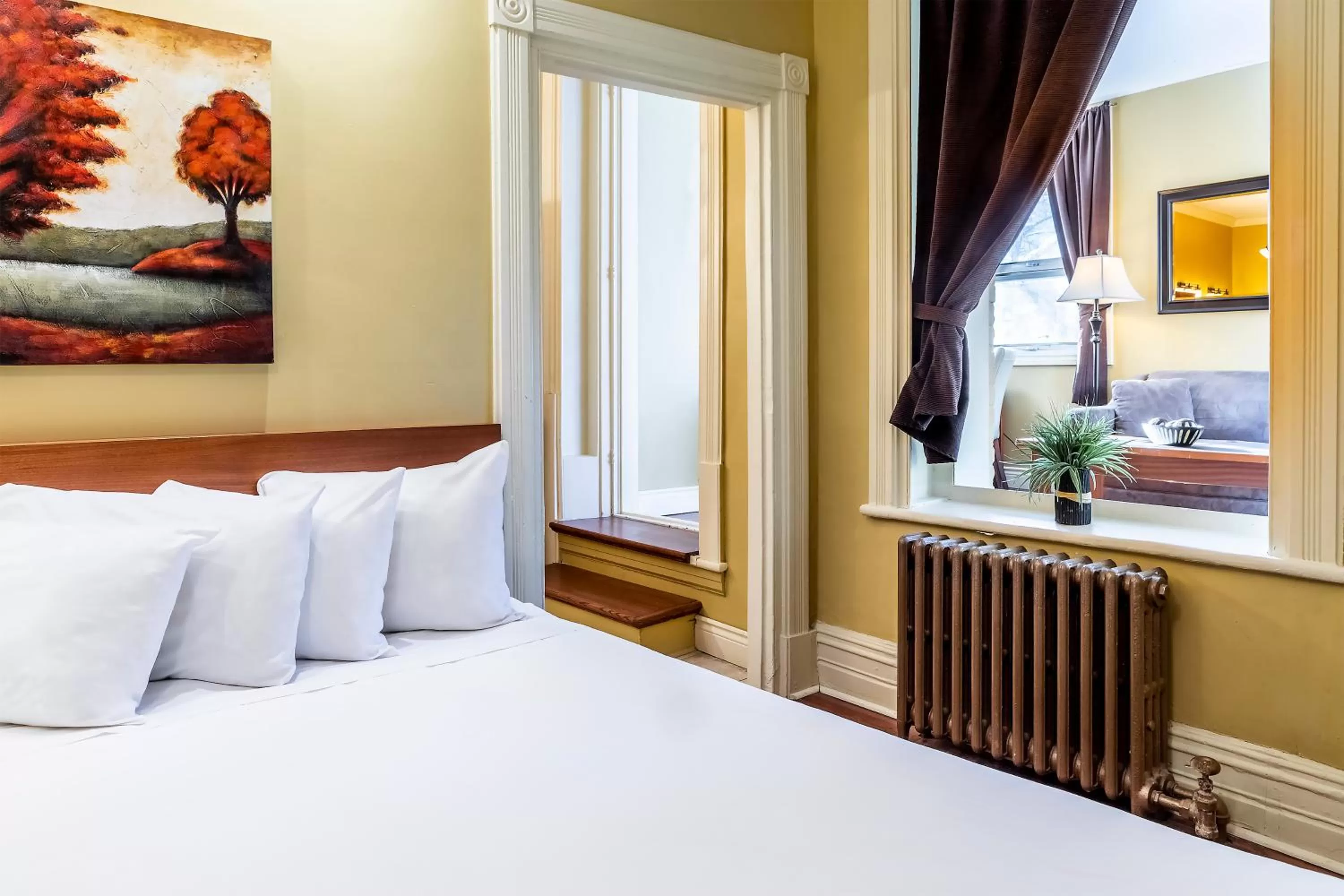 Bed in Hotel Ermitage