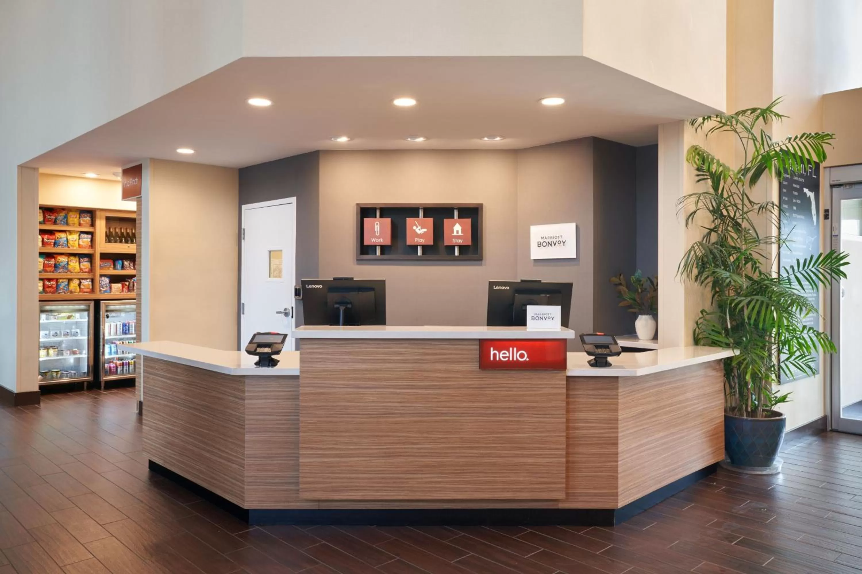 Lobby or reception in TownePlace Suites Miami Kendall West