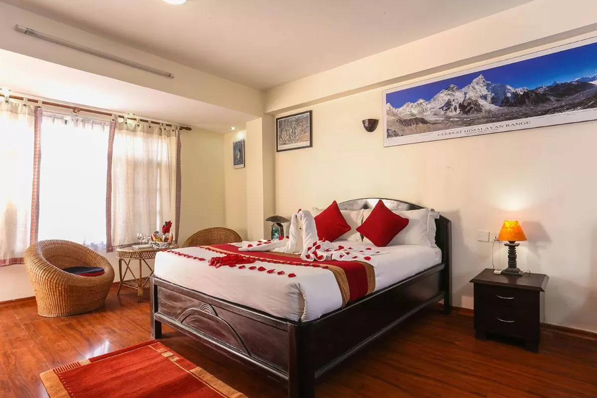 Bed in Thamel Eco Resort