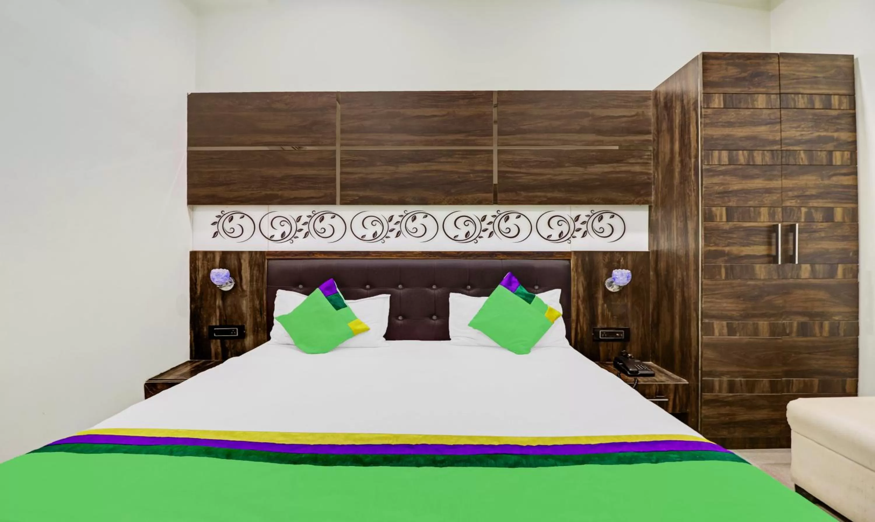 Bedroom, Bed in Itsy By Treebo - Anjali Mahal 500 Mtrs From Mathura Railway Station