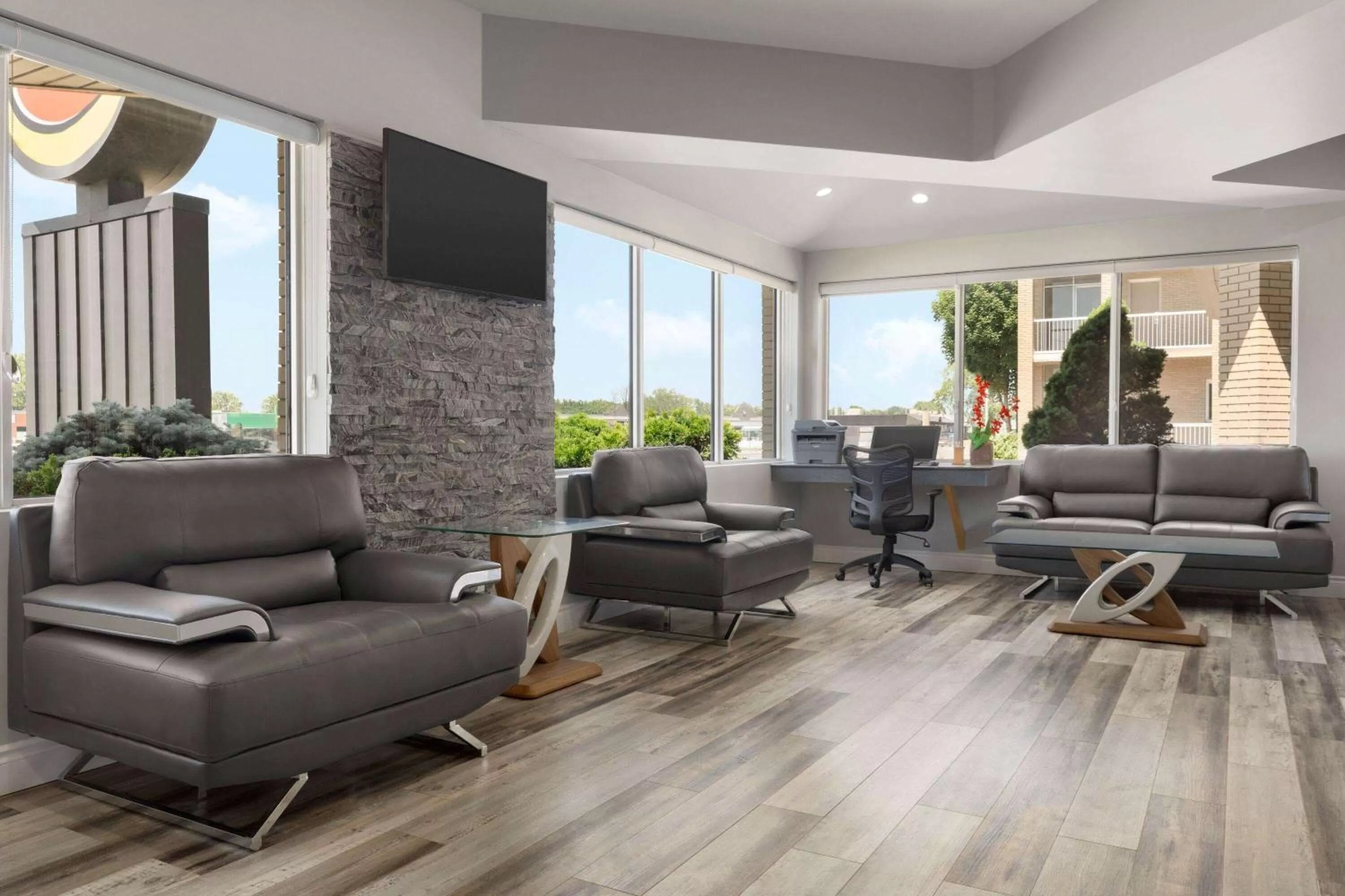 Lobby or reception in Super 8 by Wyndham Windsor/Dougall