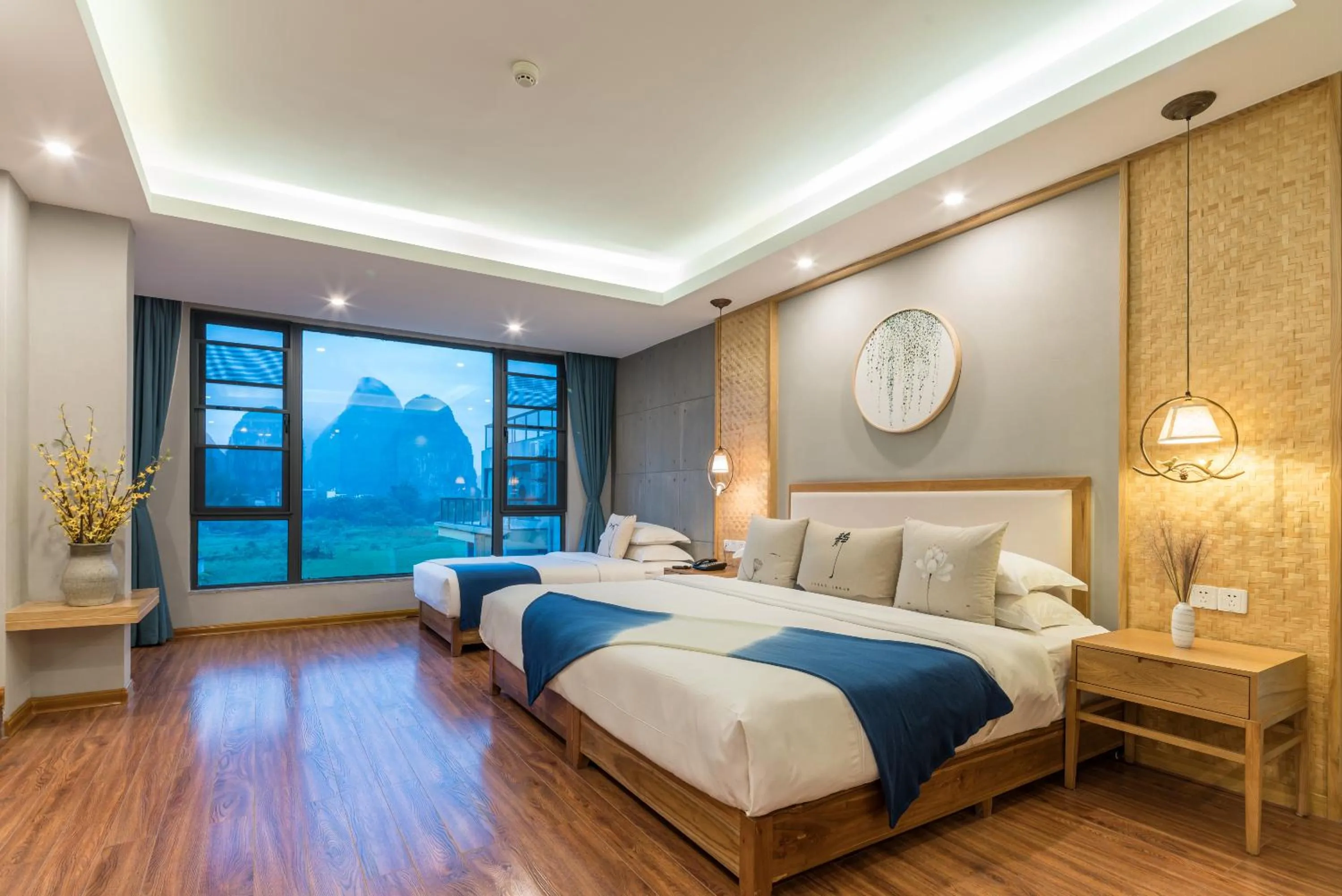 Family Room with Tatami Area free afternoon tea available in Yangshuo Zen Garden Resort