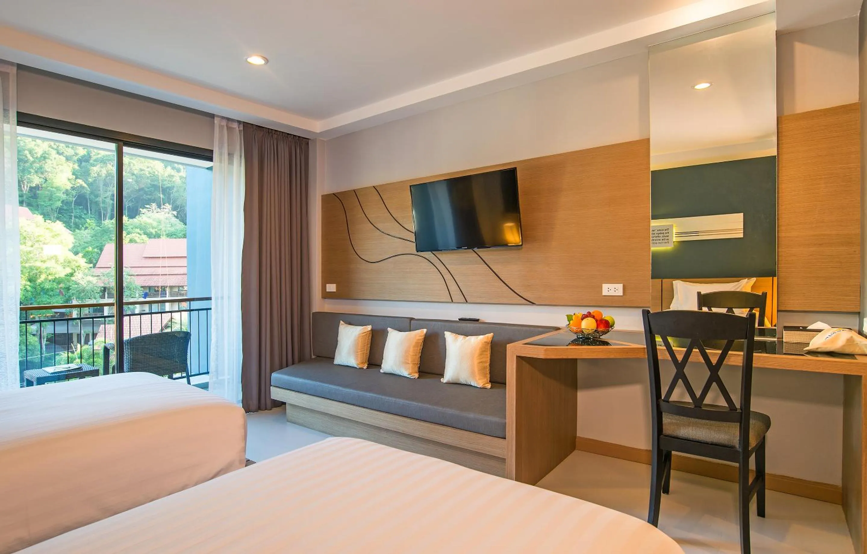 Bathroom, Bed in AVA SEA Resort Krabi, Ao Nang Beach