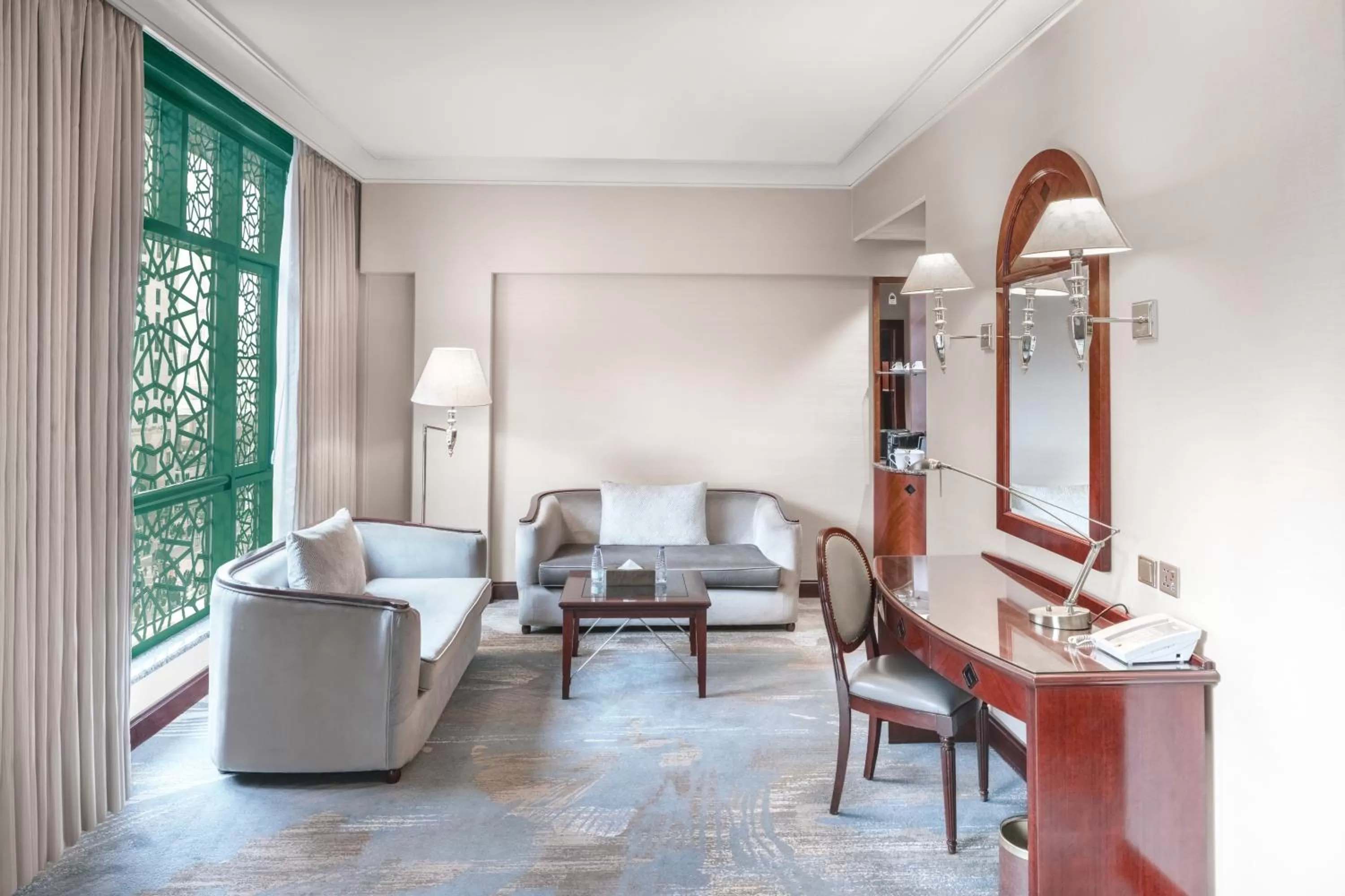 Seating area in Madinah Hilton Hotel