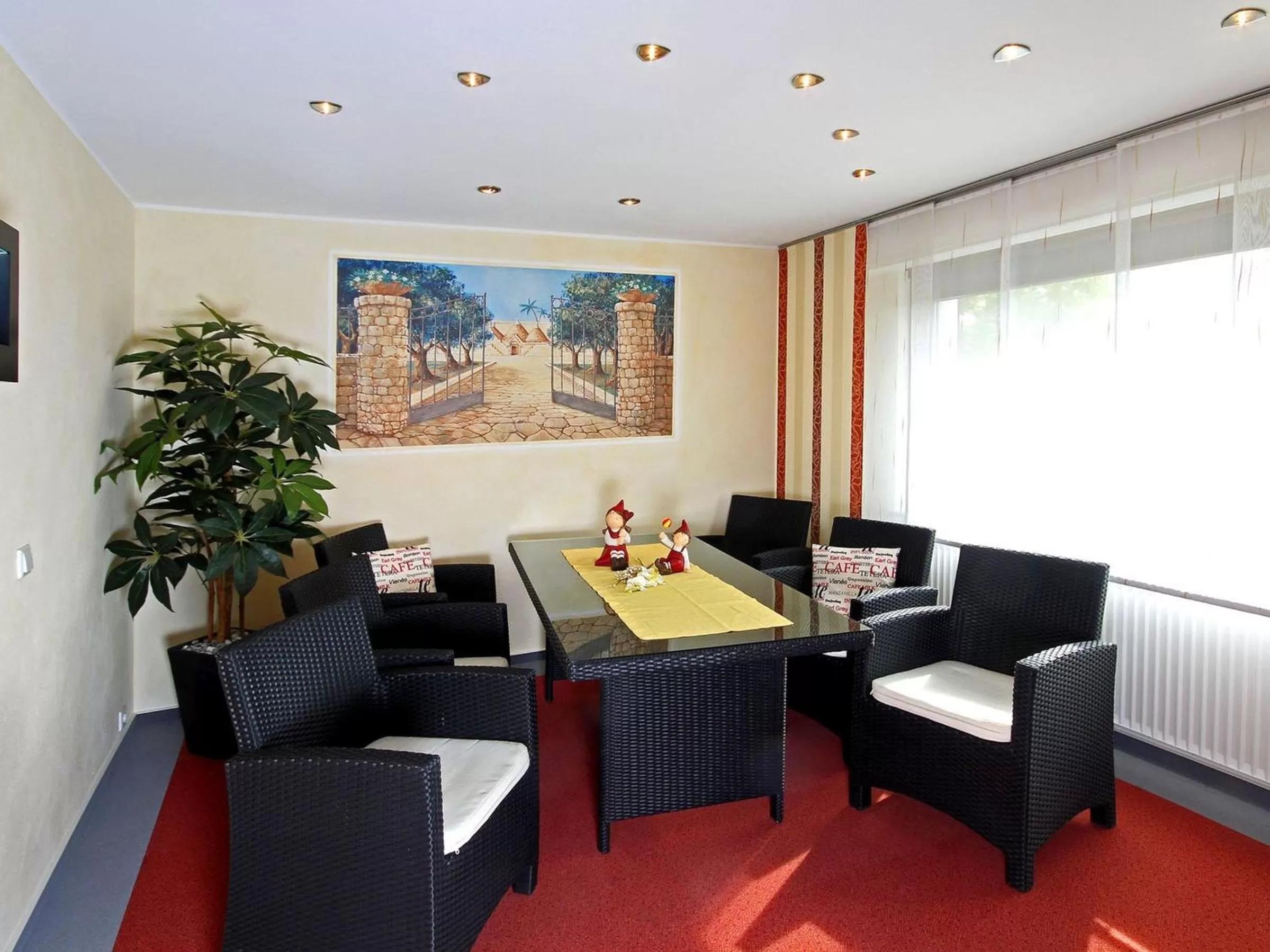 Lobby or reception, Seating Area in Gasthof "Zum Burghof"