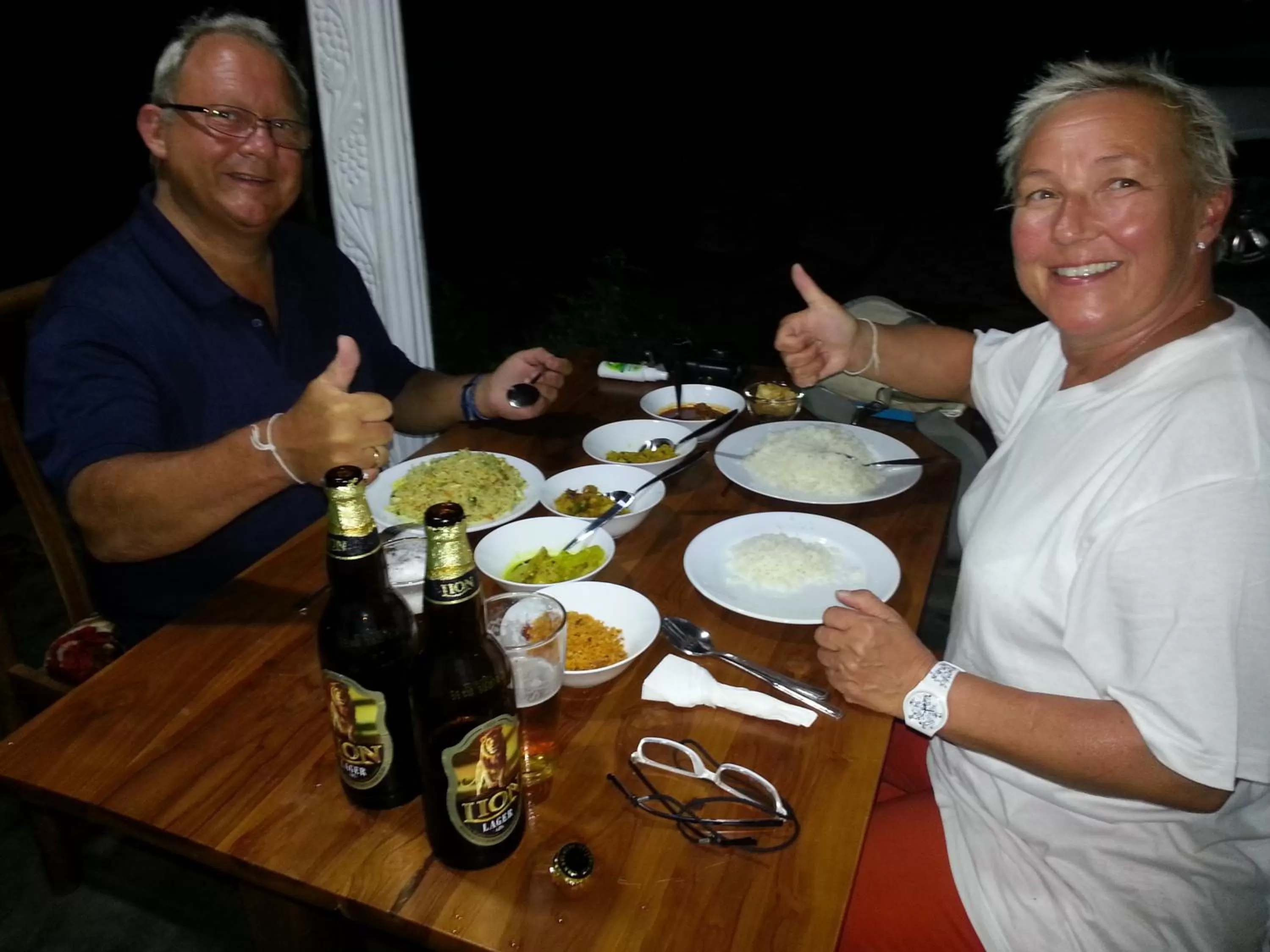 Dinner in Canal Side Guest House Polonnaruwa
